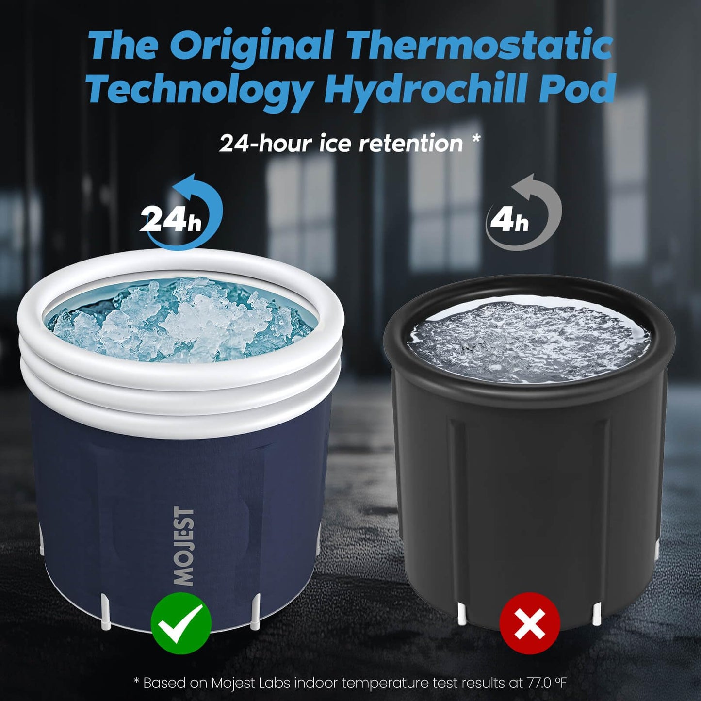 95-Gallon Ice Bath Tub with Premium, Long-Lasting Insulation – Perfect as a Cold Plunge Tub for Temperature Control, Relaxation, and Recovery. Durable and Portable for Indoor/Outdoor Use