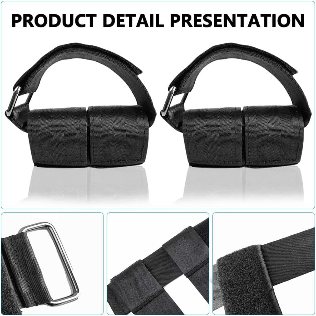 Dumbbell Foot Attachment, 2 Pcs Tibialis Trainer Strap Leg Lifting Weight Holder, Adjustable Ankle Weights Ankle Straps for Weight Lifting, Leg Workouts, Hip Flexors, Shin Splint, Hamstring Curls