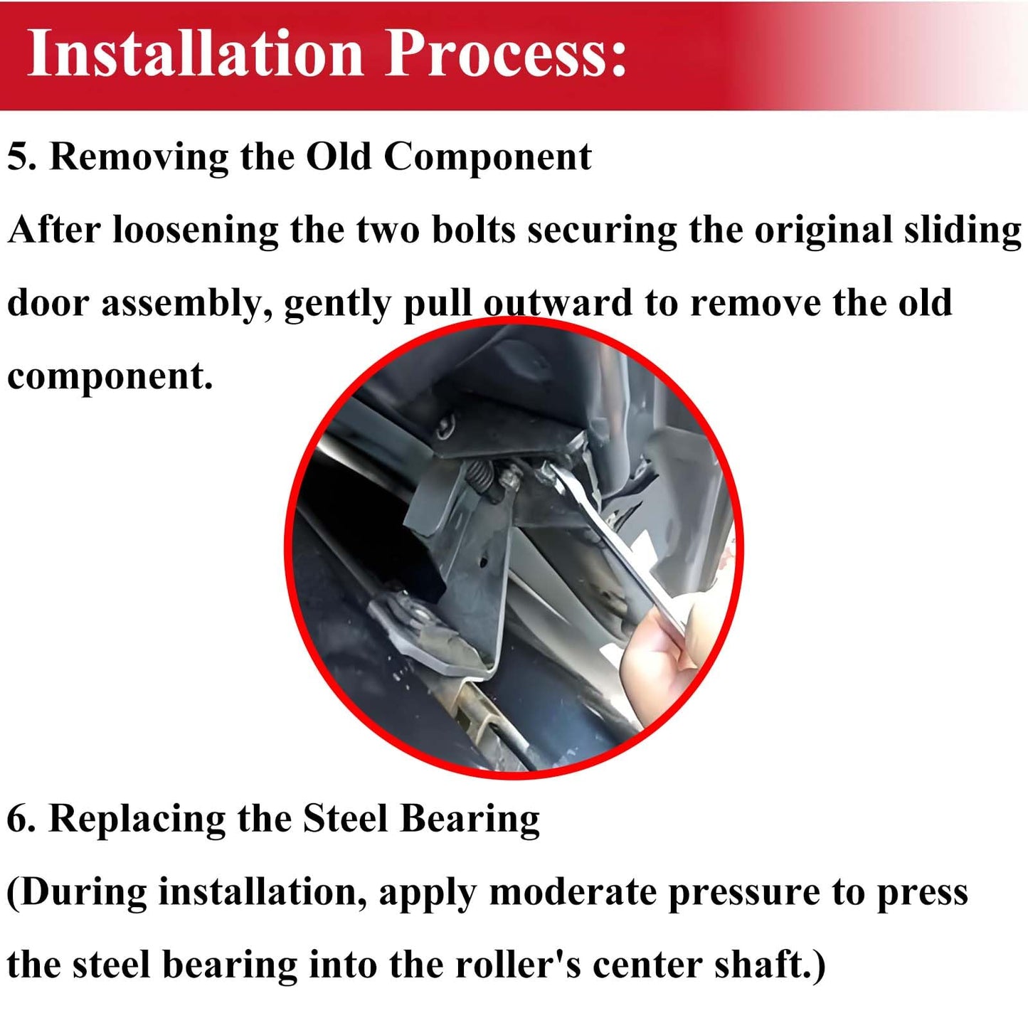 Power Sliding Door Rollers Assembly Compatible with 2005-2010 Honda Odyssey EX EX-L Touring, W/ Door Holders, Replace # 72561-SHJ-A21, 924-128, 72521-SHJ-A21, 924-129, 2PCS, Driver and Passenger Side