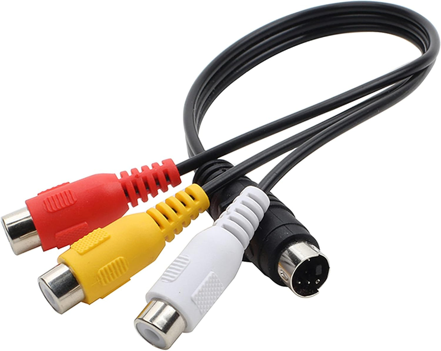 4 3 (27cm) Pin S-Video to RCA AV Female Cable for TV PC Computer Video AV Projector for Video TV Laptop Adapter Cable