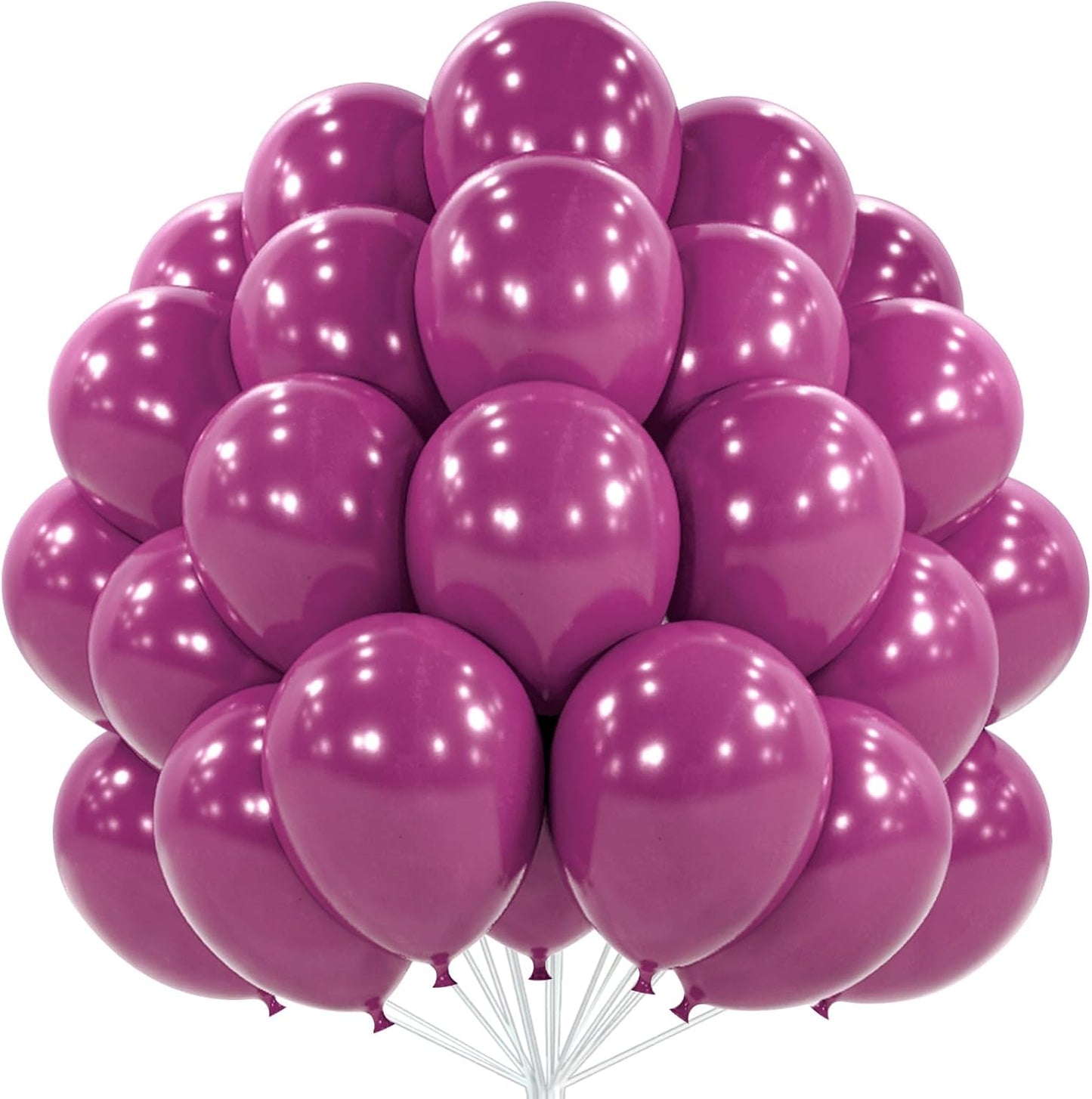 PartyWoo Dark Purple Balloons - 50 Pcs 12 Inch Latex Helium Balloons for Graduation & Events