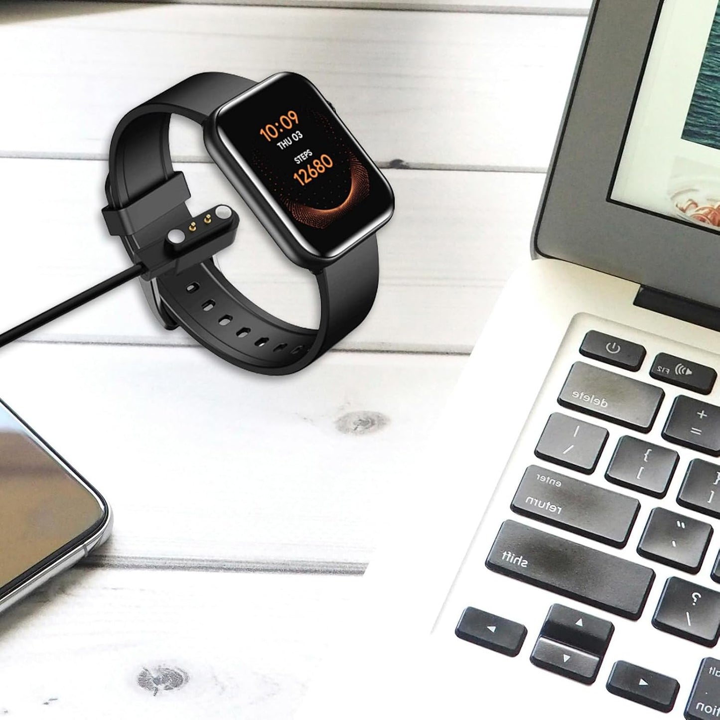 Arecobticy USB Charging Cable Dock Line Portable Watch Docking Station Cord Power Wire Portable Line