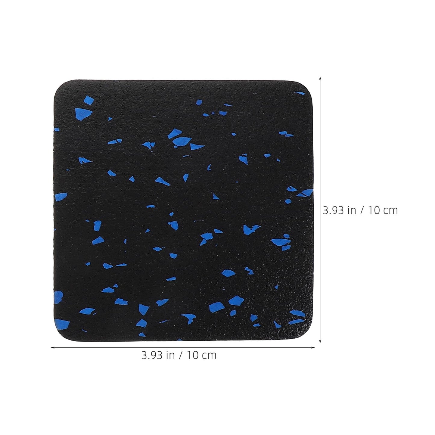 HOODANCOS 4pcs Anti Vibration Treadmill Mat Non-Slip Shock Absorbing Fitness Equipment Mat Thick Noise Reduction Floor Protector for Home Gym Exercise