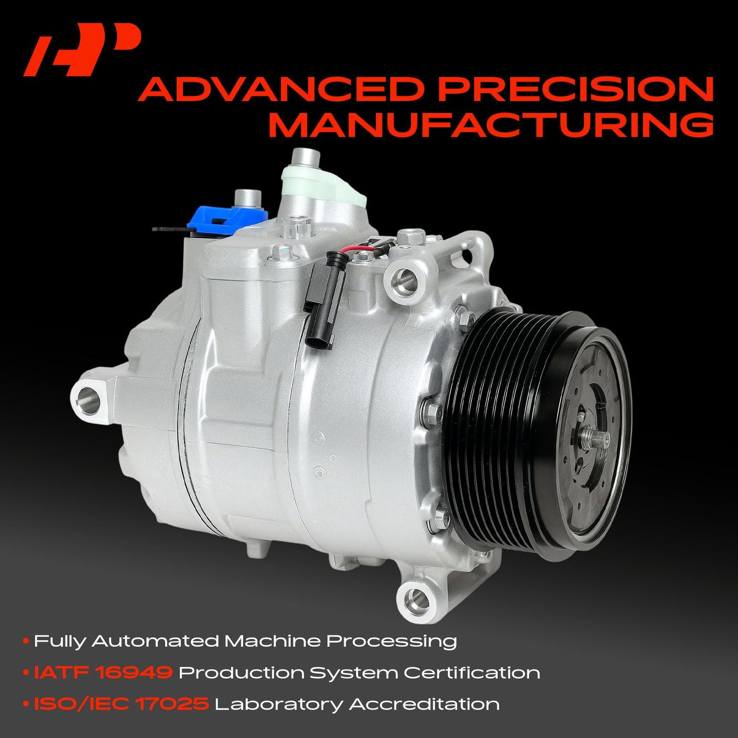 A-Premium Air Conditioner AC Compressor with Clutch Compatible with Mercedes-Benz GL320 2007-2008 3.0L, R320 ML320 2007-2009 3.0L, ML350 2010-2011 3.0L 5.5L