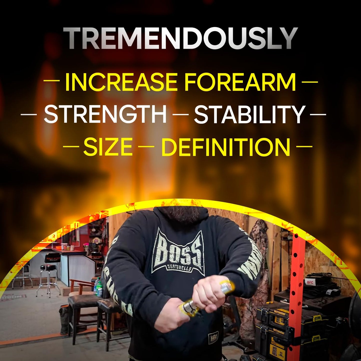 GRIPZILLA Dynamo Forearm Strengthener and Wrist, Comfortable Grip and a Durable Design Roller Perfect for Men and Women - Ideal for Hand, Wrist, and Forearm Strength Training, Workout - Wrist/Arm Builder