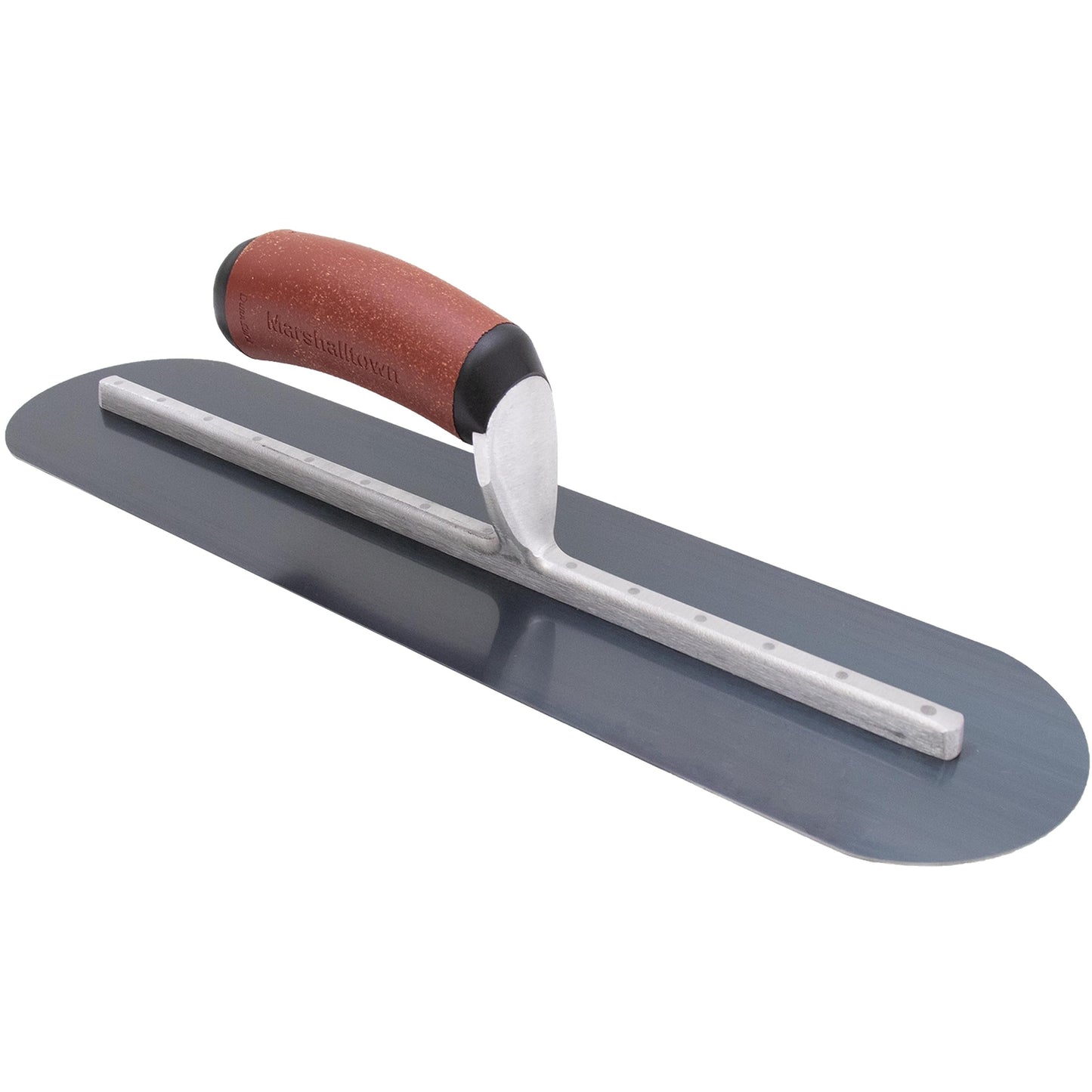 MARSHALLTOWN Fully Rounded Concrete Finishing Trowel, Blue Steel Blade, DuraCork Handle, 18 x 3, Made in The USA, MXS75BFRDC