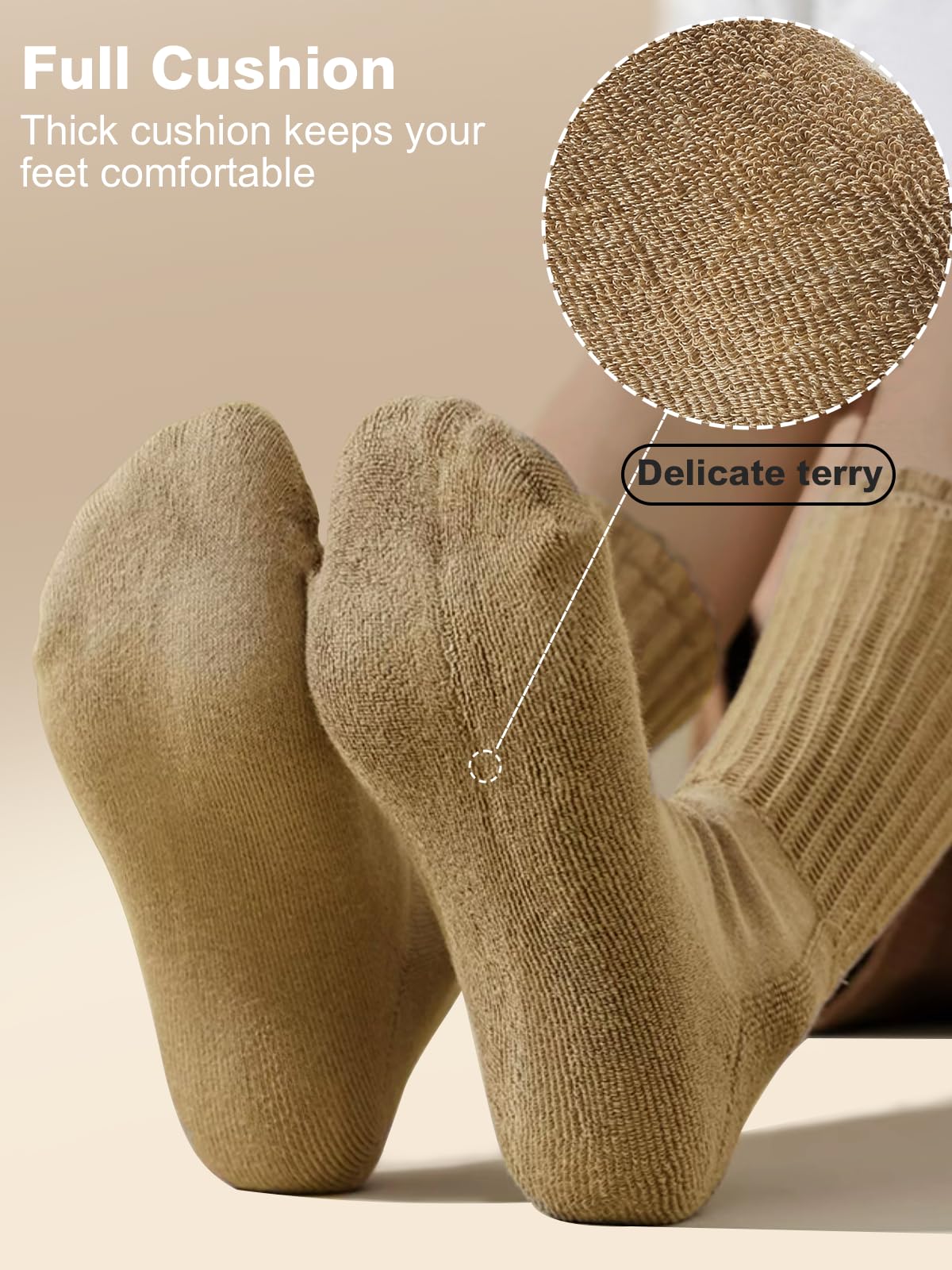 HAVE A TREE 3-6 Pack Women's Slouchy Crew Socks - Fall Colors Soft Cushioned Boot Scrunch Socks Size 5-11 (H2060-Mix)
