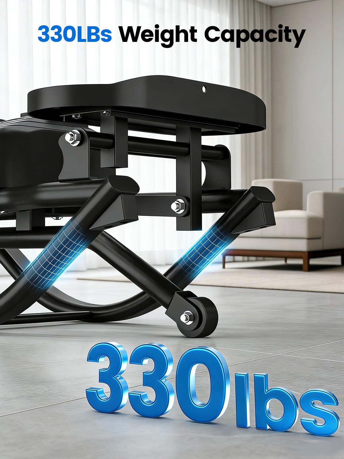 Yagud Rock Stepper for Exercise at Home, Portable Rock Stepper Side to Side with Resitance Bands,Full Body Workout Stepper Exercise Machine Low-Impact Knee-Friendly for Office