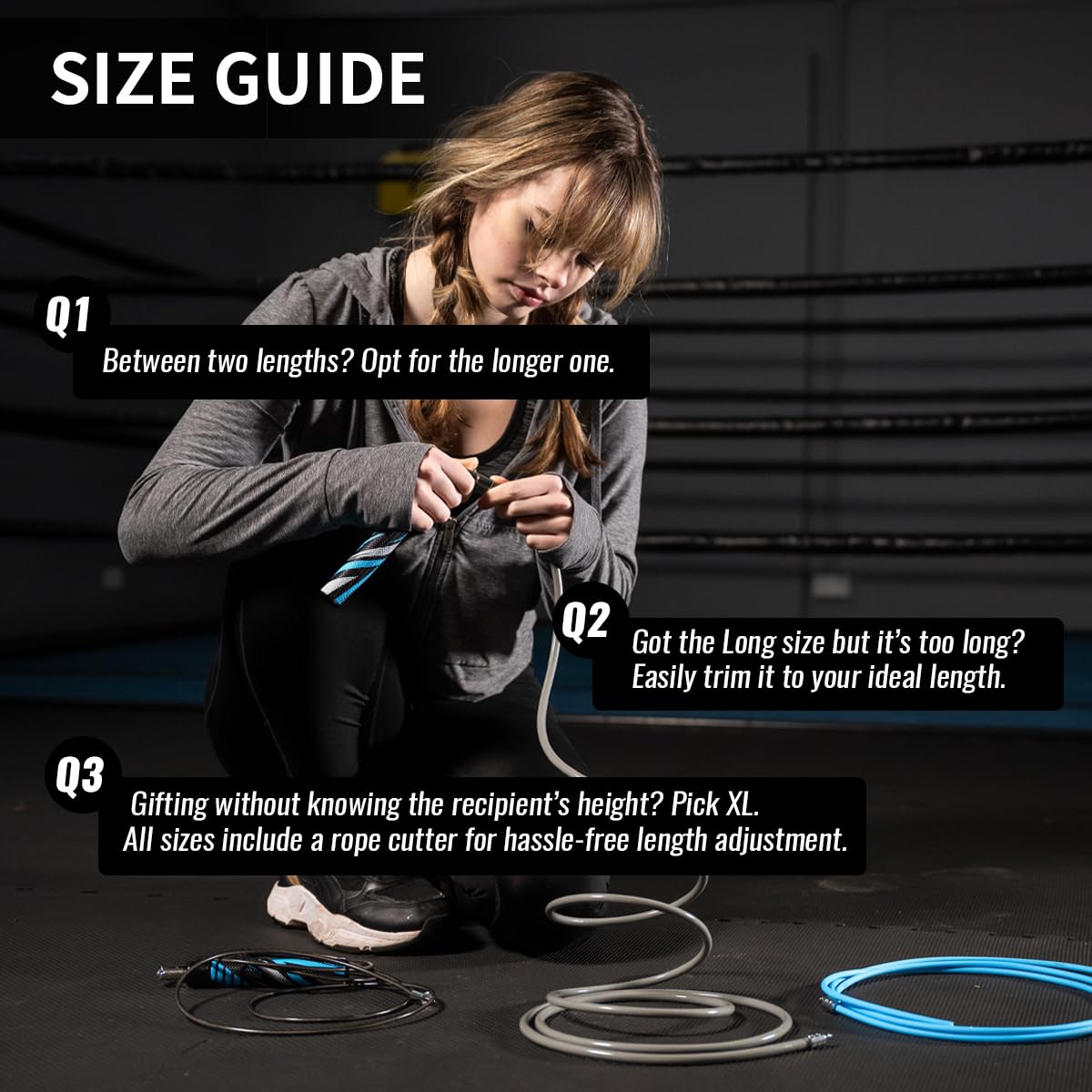 HEREROPE Weighted Jump Rope for Men Women Interchangeable 1/6lb 1/4lb 1/2lb Heavy Jump Rope- Adjustable Length, Tangle Free, Smooth Ball Bearing, Anti-slip Grip, Skipping Rope for Weight Loss