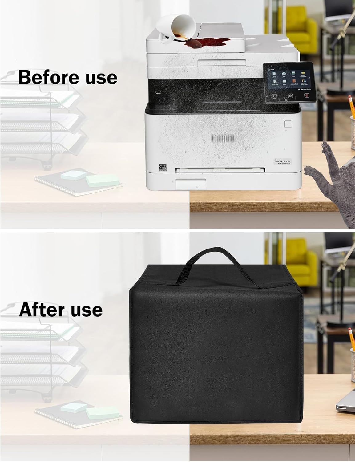 MF656Cdw MF753Cdw Waterproof Dust Cover Printer Cover Heavy Duty Nylon Case for Color Image CLASS /Color Image CLASS