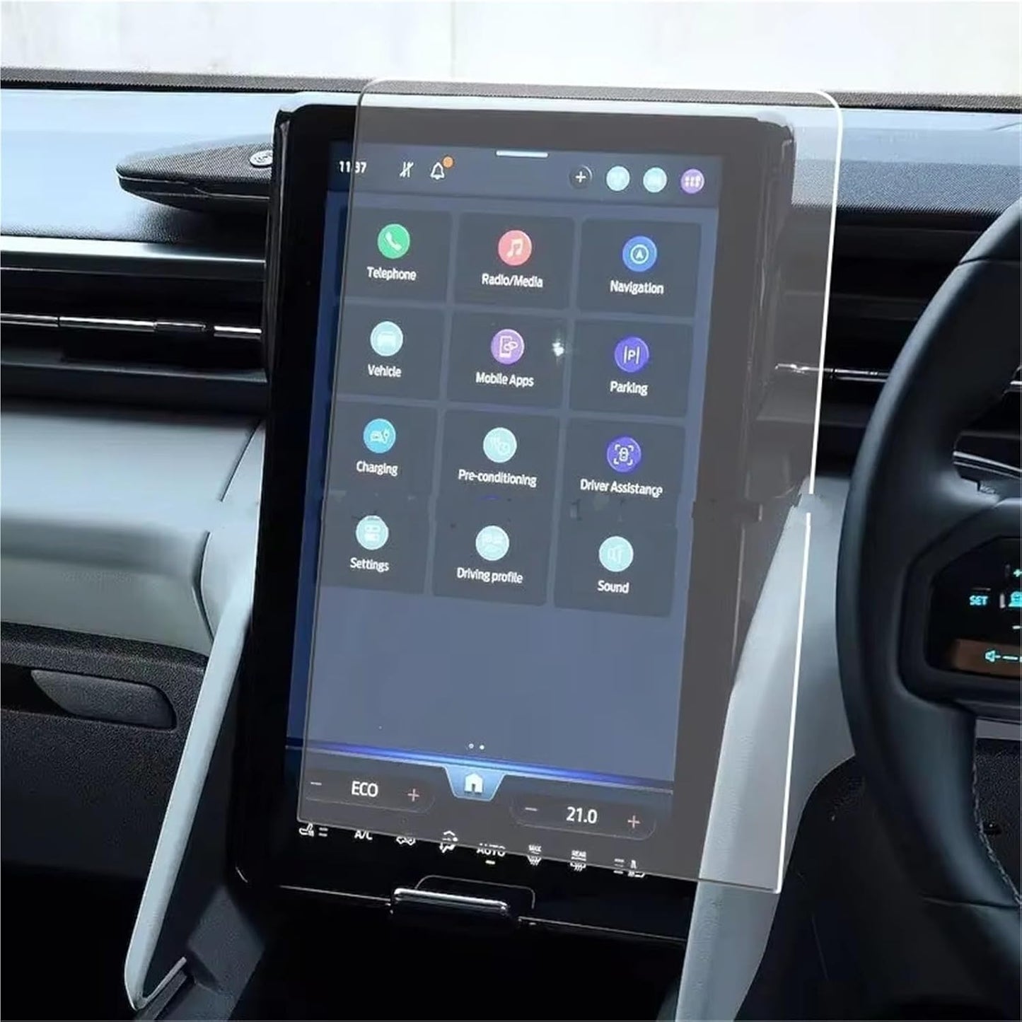 WIJMCTHC 2024 14.6 Inch Car modification Compatible With Capri TPU Screen Protector Infotainment LCD Car Radio Gps
