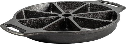 Lodge Cast Iron Wedge Pan - Durable Non-Stick Design for Perfectly Cooked Meals | 10-Inch Size