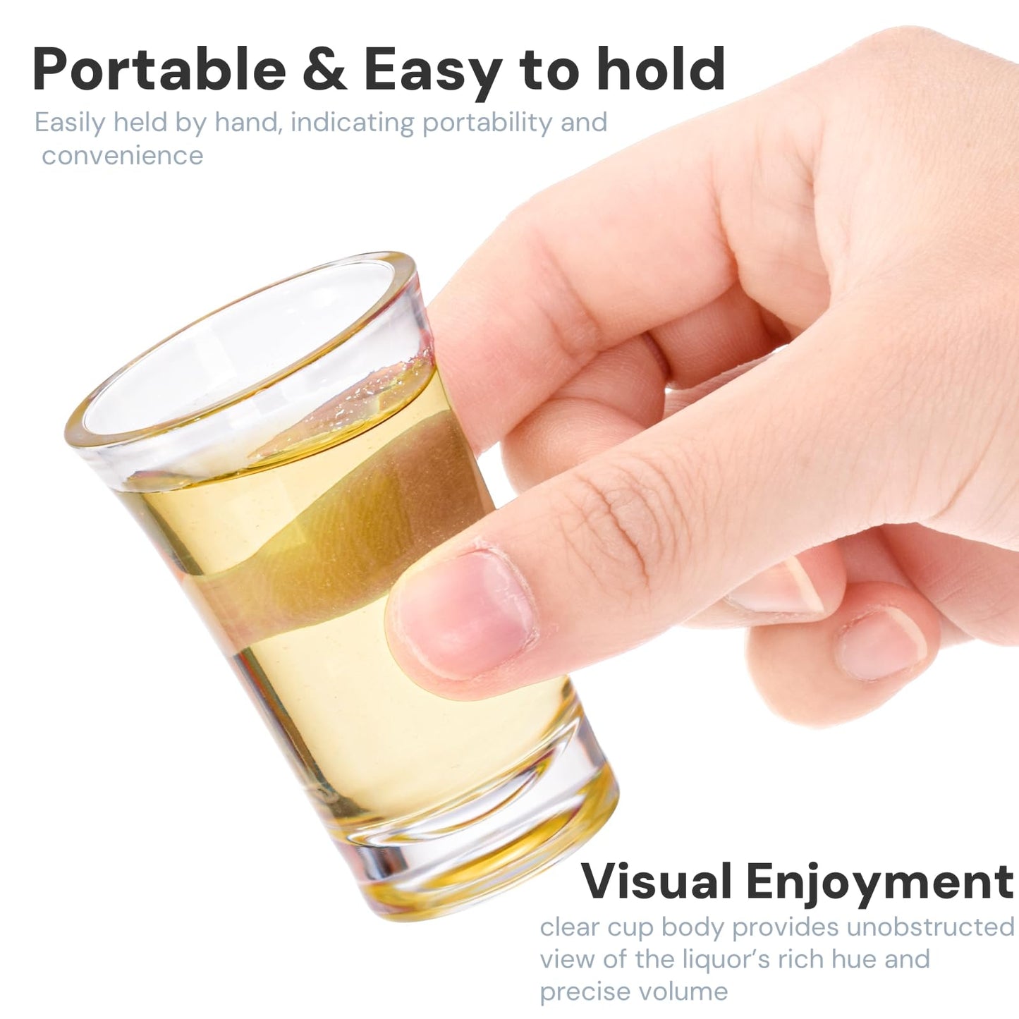 YIMITEE 144 Pack 1.2 OZ Acrylic Shot Glasses Set, Heavy Base Party Shot Glass Bulk, Clear Reusable Mini Cup, Small Kids Drinking Glassware for Whiskey, Liqueur, Jello, Cocktail, Vodka, Rum, Wine Bar