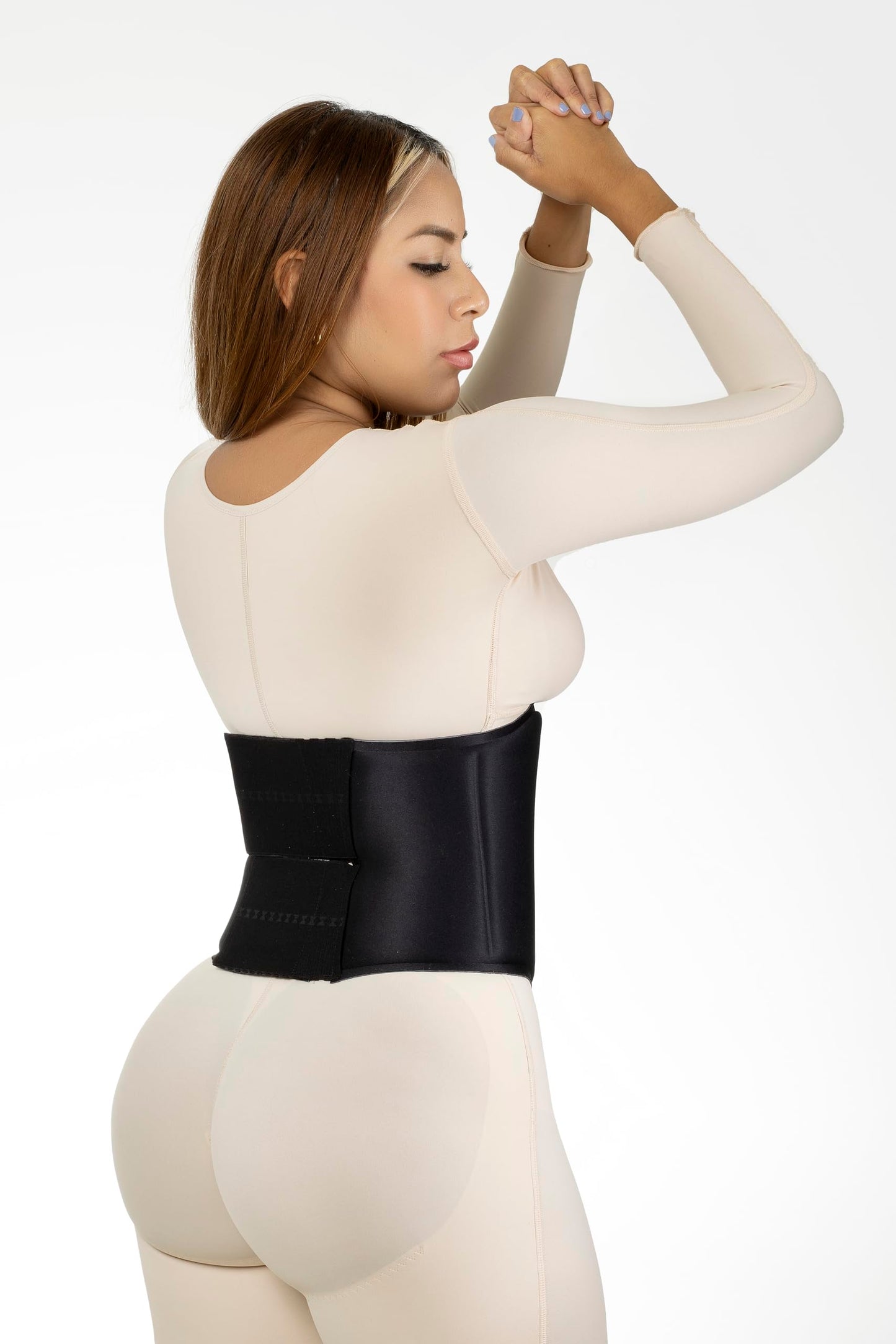 Lipo Express 360 Bbl Lipo Foam Ab Board Post Surgery Abdominal Compression Board Belly Lipo Wrap Recovery Waist Cincher Black