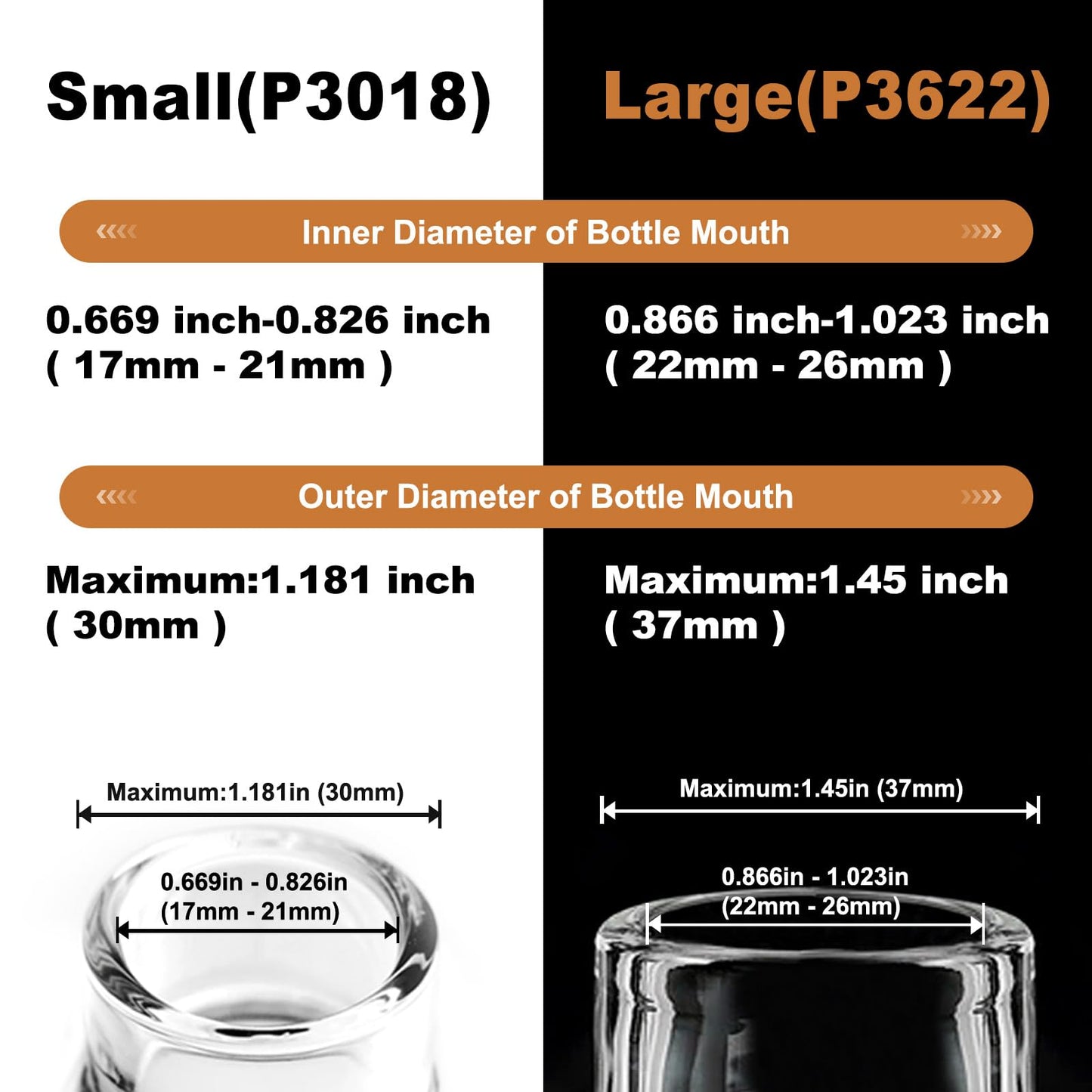 Liquor Pour Spouts, Liquor Bottle Pourer Spouts, Alcohol Pour Spouts,Bar Pour Spouts,Suitable for Alcohol, Beverage, Vinegar, Wine for Bar Accessories-2Pcs