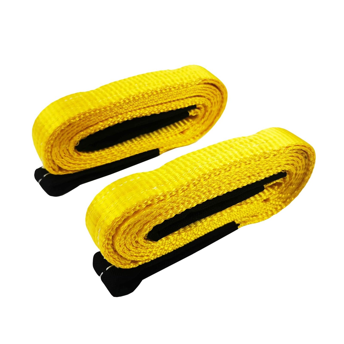 6 Pcs Lift Sling Straps 1" x8' Heavy Duty Lifting Sling Web Town Strap with 2 Reinforced Loops,5000lbs Break Strength,Wear Guard End