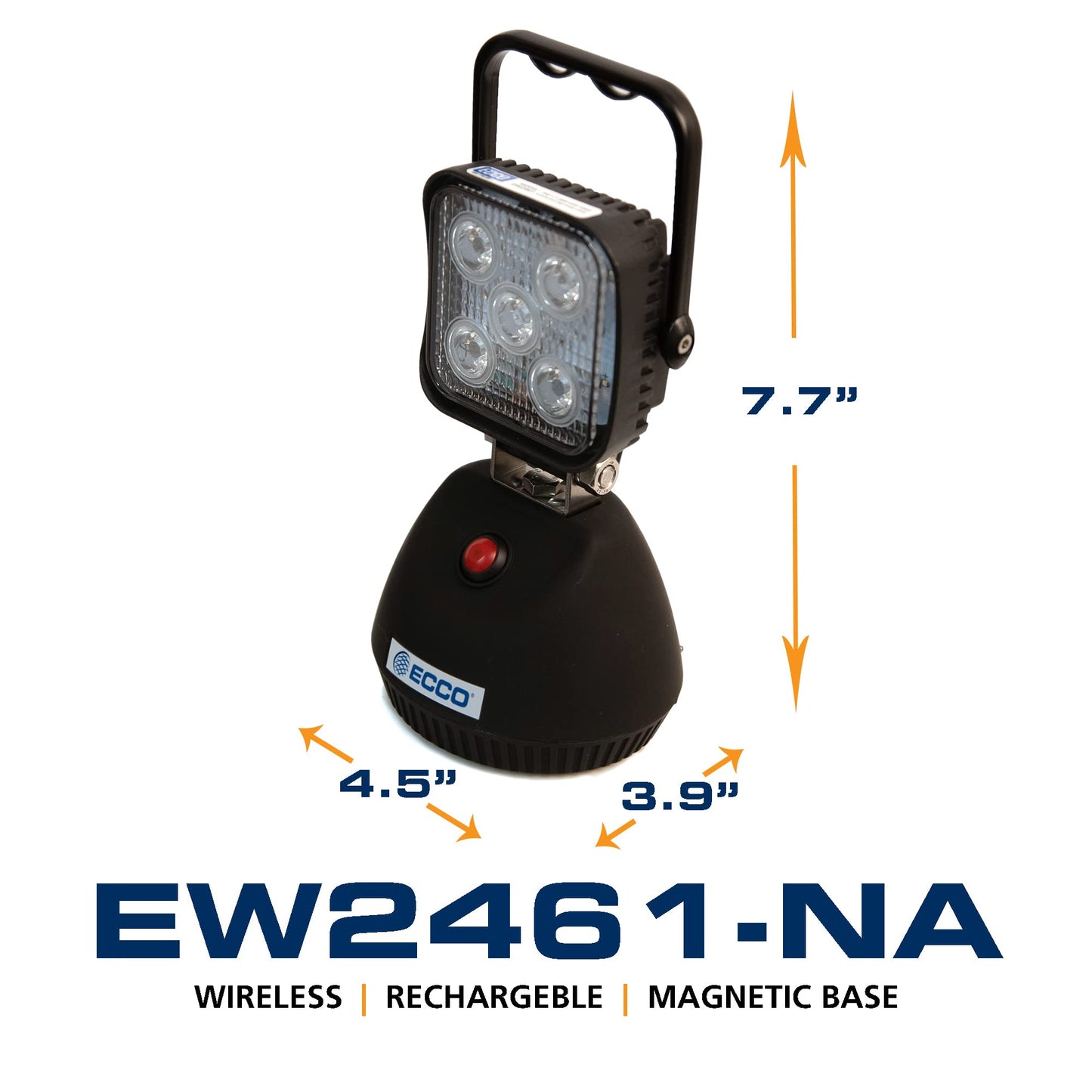 ECCO Magnetic Flood Five 3W Led Worklamp 12V 650 Raw Lumens