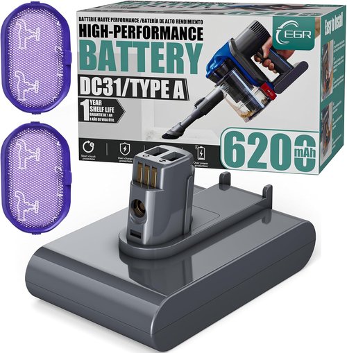 EGR DC35 Battery Replacement for Dyson Handheld Vacuum | Compatible with DC31, DC34, DC44, DC45