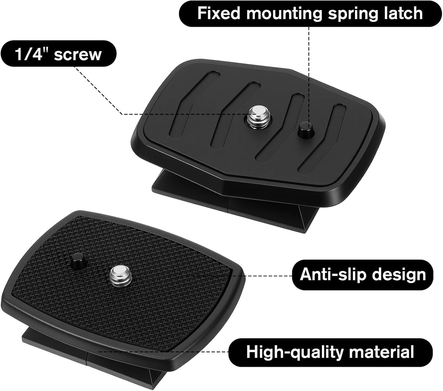 Alrhso 2 Pack 43mm 45mm Tripod Quick Release Plate Camera Mounting Adapter, and Tripods Attachment Compatible with a