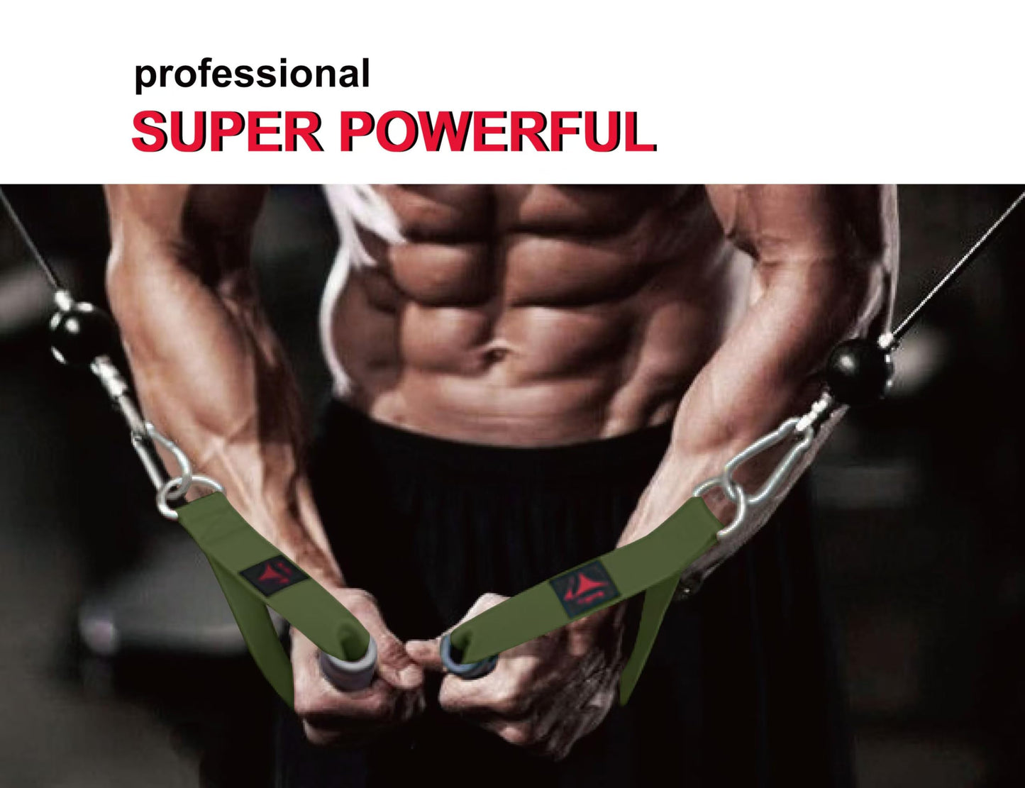 Vigoog Heavy Duty Gym Workout Handles Attachment for Cable Machine,Resistance Band,Pulley System Home Exercise Equipment, Comfortable and Stronger Grip