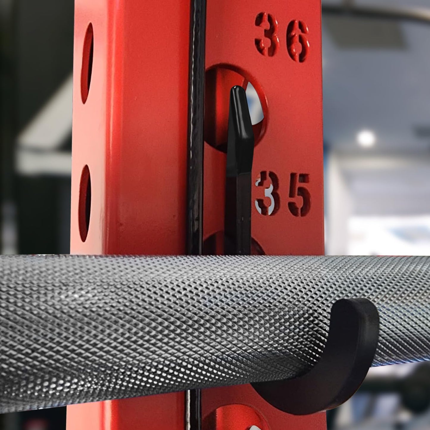 Topfinder 8PSC Squat Rack Accessories Hook Holder,Power Rack Attachments Hooks,DIY Storage Hook for Resistance Bands Barbell Collars and Gym Accessories (Black)