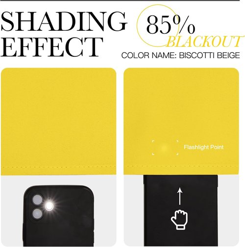 NICETOWN Bright Yellow Curtains - 108" Long, 55" Wide | Sound Reducing, Heat & Cold Blocking Panels for Modern Decor