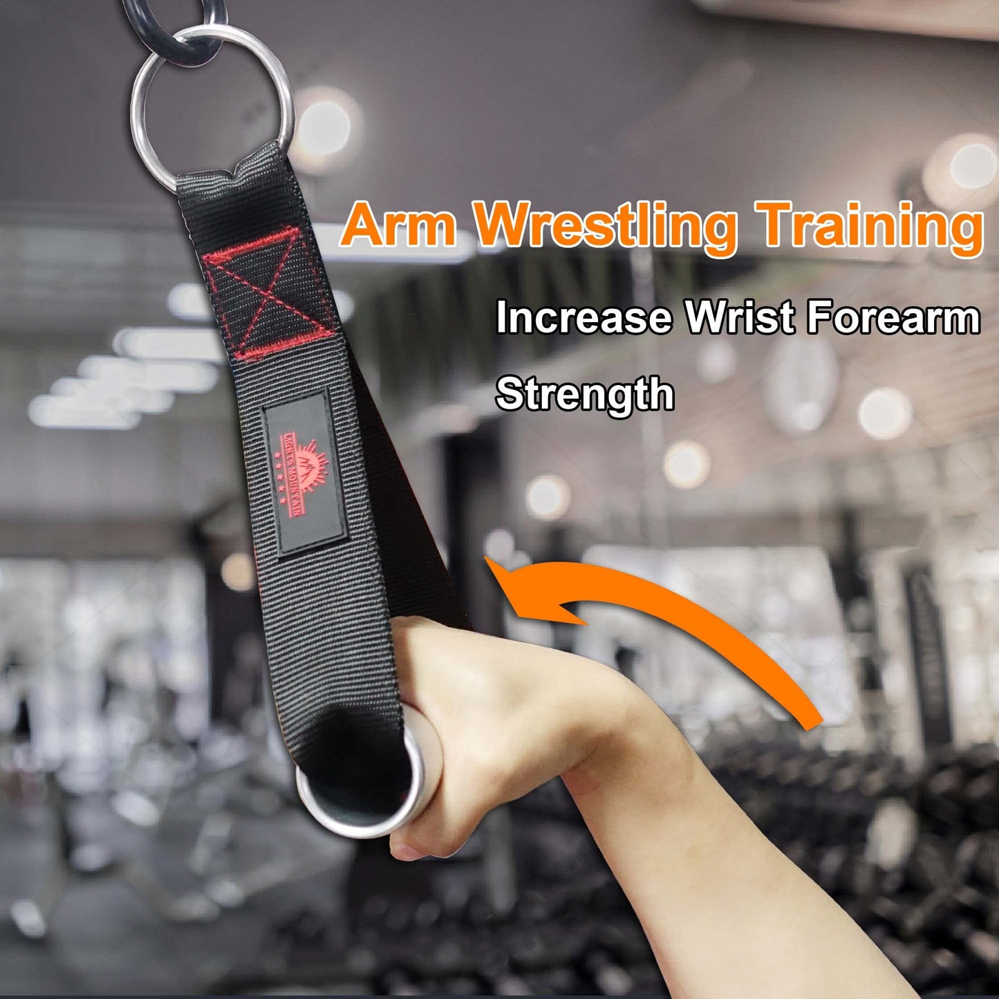 Lights Mountain Heavy Duty Fat Gym Handle Grips 2" Dia Aluminum Alloy Exercise Handles Cable Machine Pulley LAT Pulldown Attachments Arm Wrestling Training Handles(1 Pair)