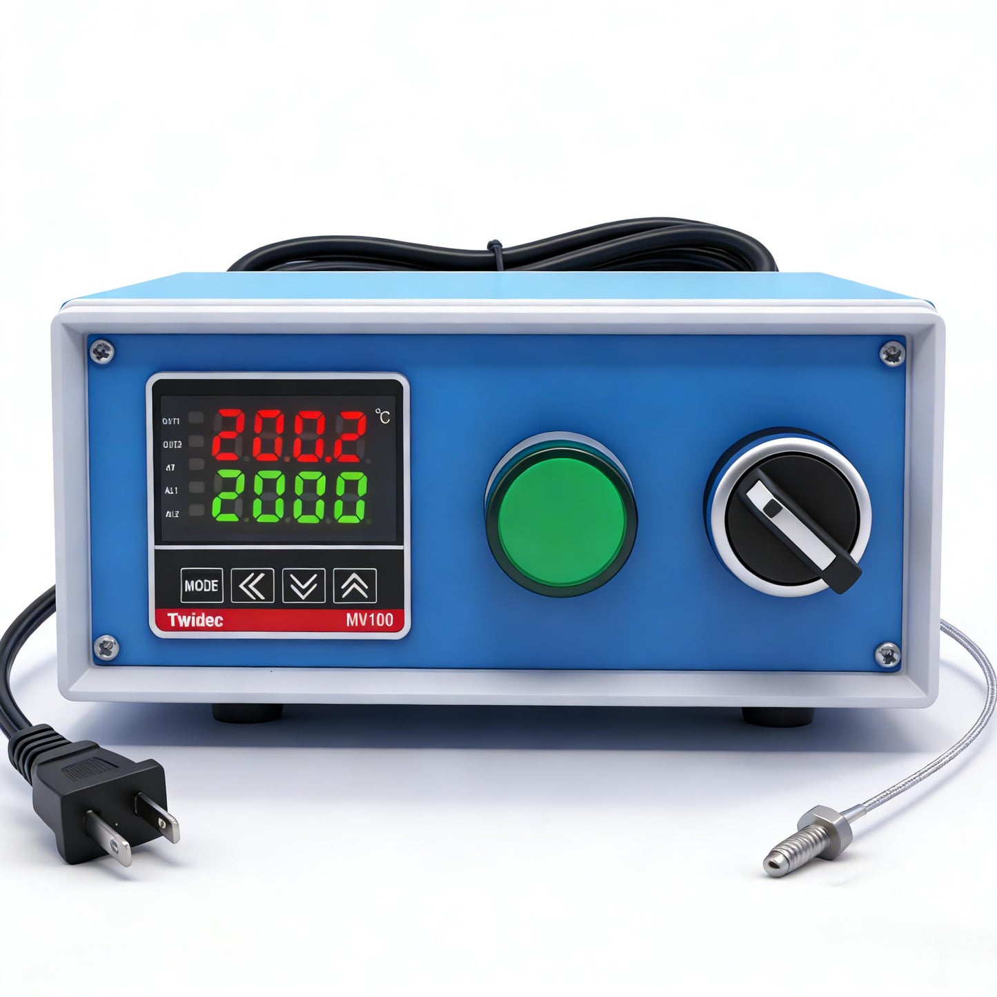 Twidec/Display PID Temperature Controllers Thermostat Box 1000W 10A 110V Temperature Temp Control Box with Solid State Relay SSR 40DA Oven Thermostatic Control Box