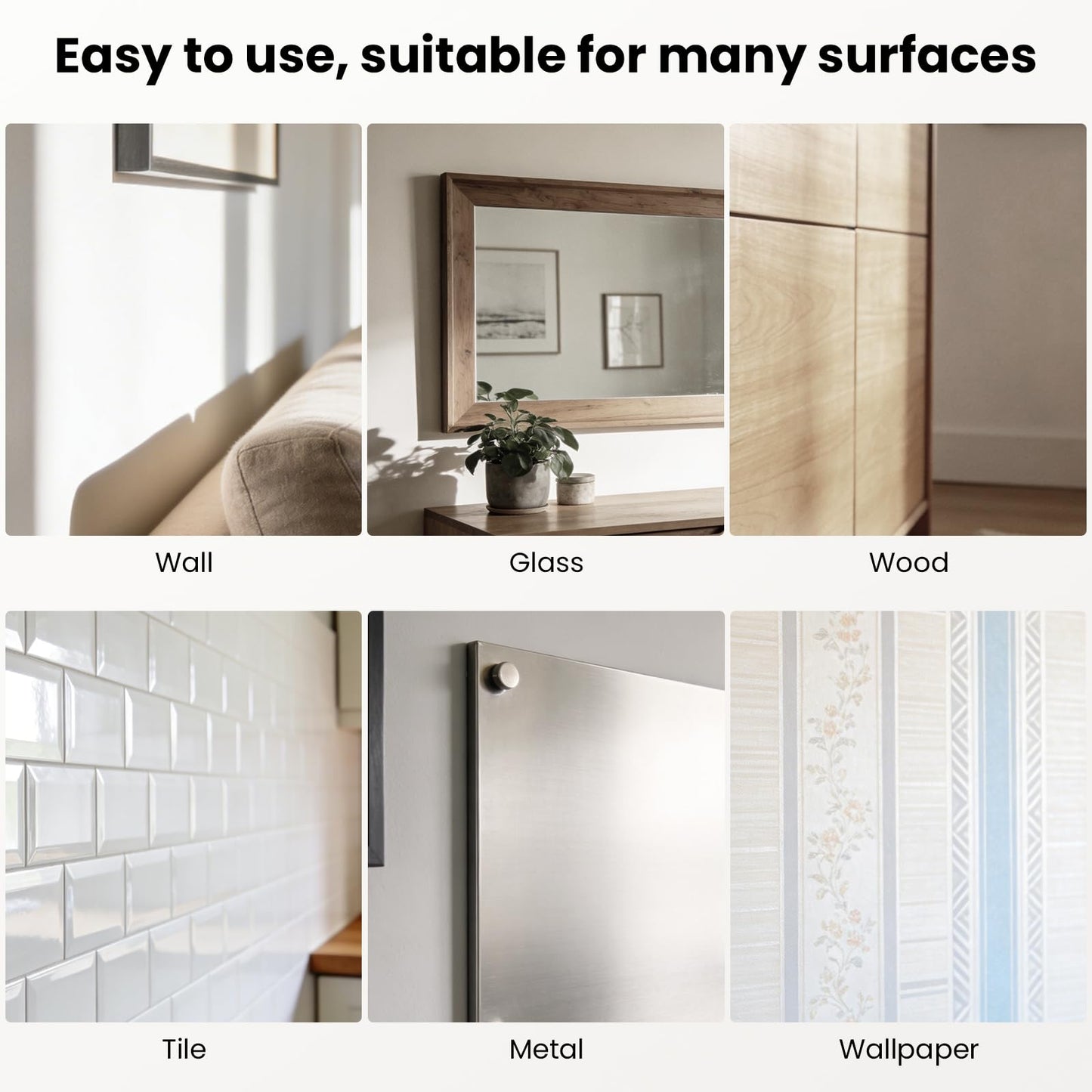 Nillkin for iPad Wall Mount, Magnetic Shower iPad Holder Waterproof, Magnetic Tablet Holder for Car, Magnetic iPad Mount for Kitchen, iPad Fridge Mount, Bathroom, Gym, Office, Set Version, White ﻿