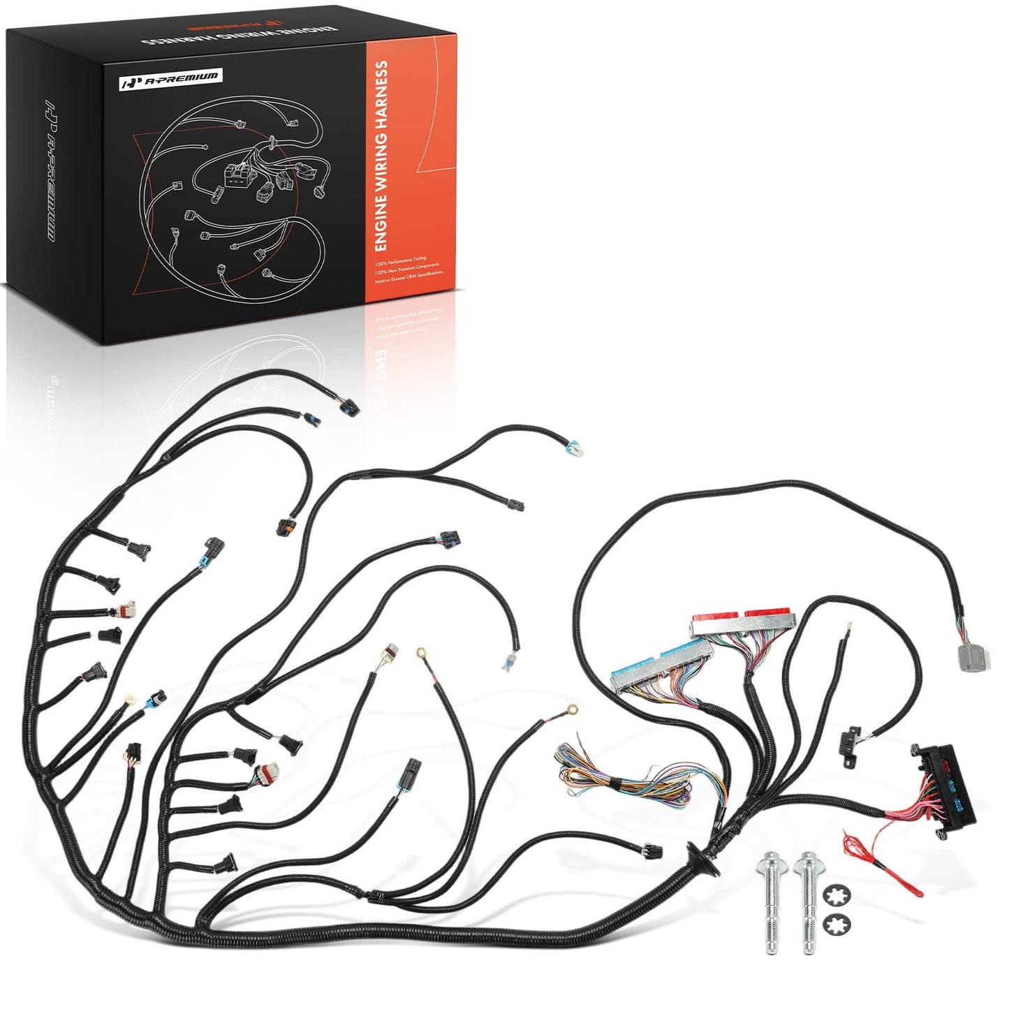 A-Premium Standalone Engine Wiring Harness Compatible with Chevrolet, GMC, Cadillac & Hummer 2003-2007 DBW LS 4.8L 5.3L 6.0L, Drive by Wire T56 Transmission