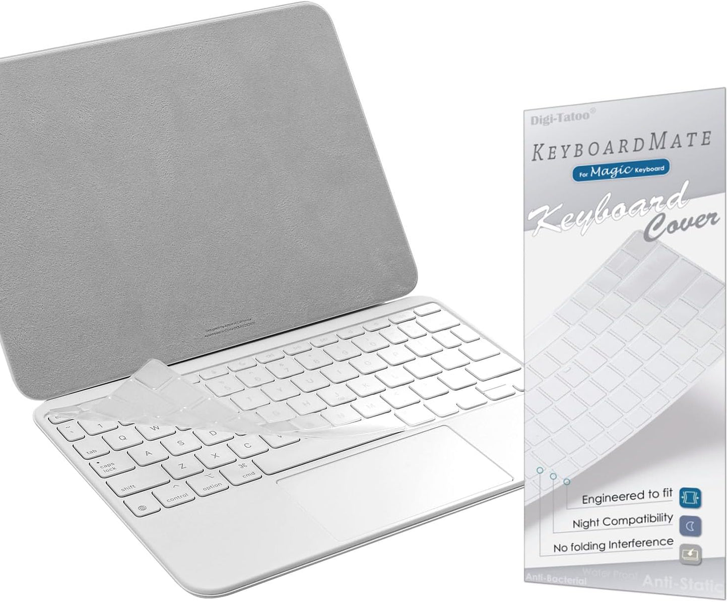 Digi-Tatoo 2026 11 M4/M3 11 M5/M4) A16/iPad 10th [with Function Keys] Keyboard Cover Protector Compatible w/ Magic