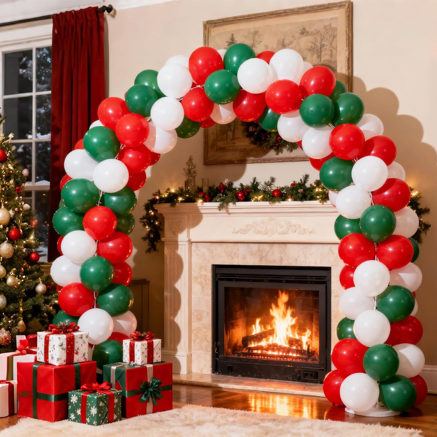 RUBFAC White Balloons - 105 Pcs in 5/10/12/18 Inch Sizes | Perfect for Party Decorations & Events