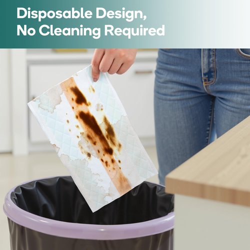 Newbealer 48 PCS Disposable Mop Pads for NB602N Steam Mop, Floor Cleaning Pads, Mopping Cloth Refills for Multi-Surface Cleaning