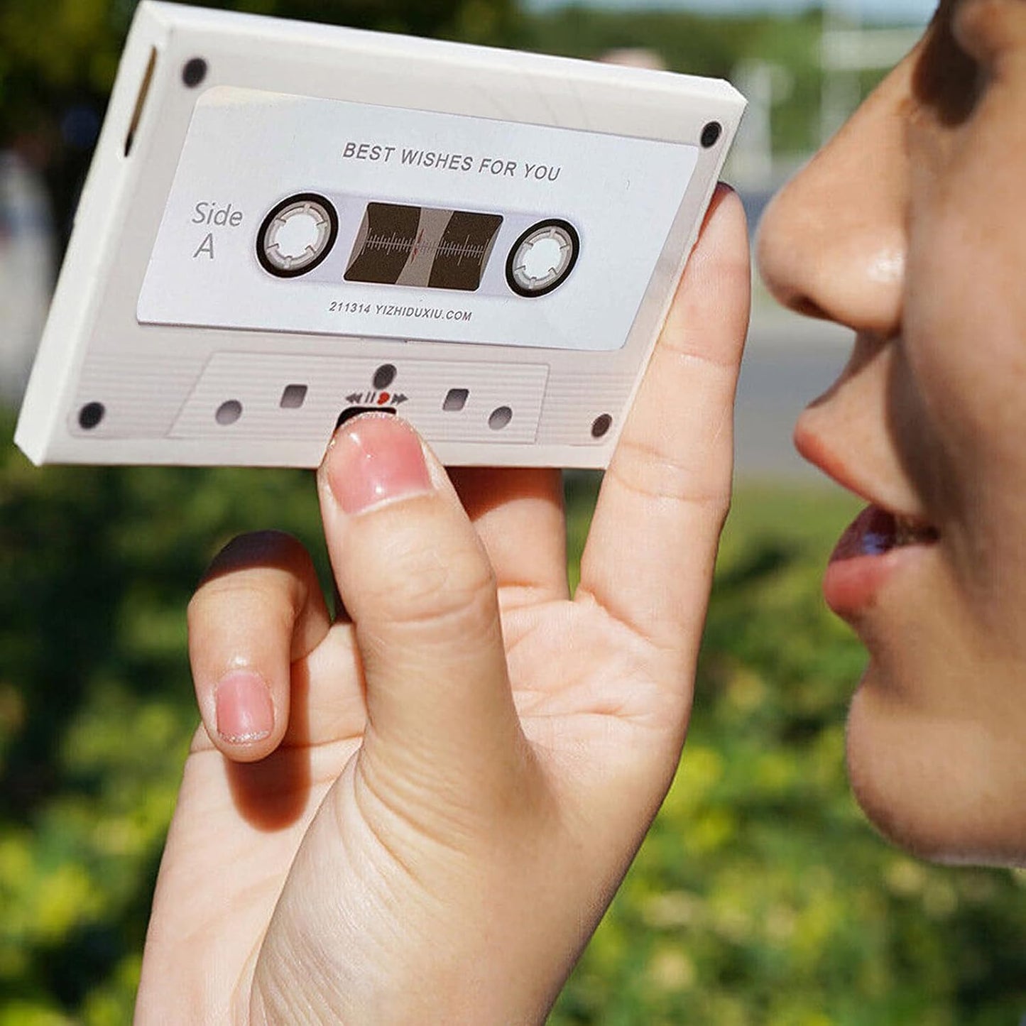LIURONGNI Cassette 30/60/300 Voice Recording Tape Gift Seconds Message Recorder Customizable Sound Greeting Card