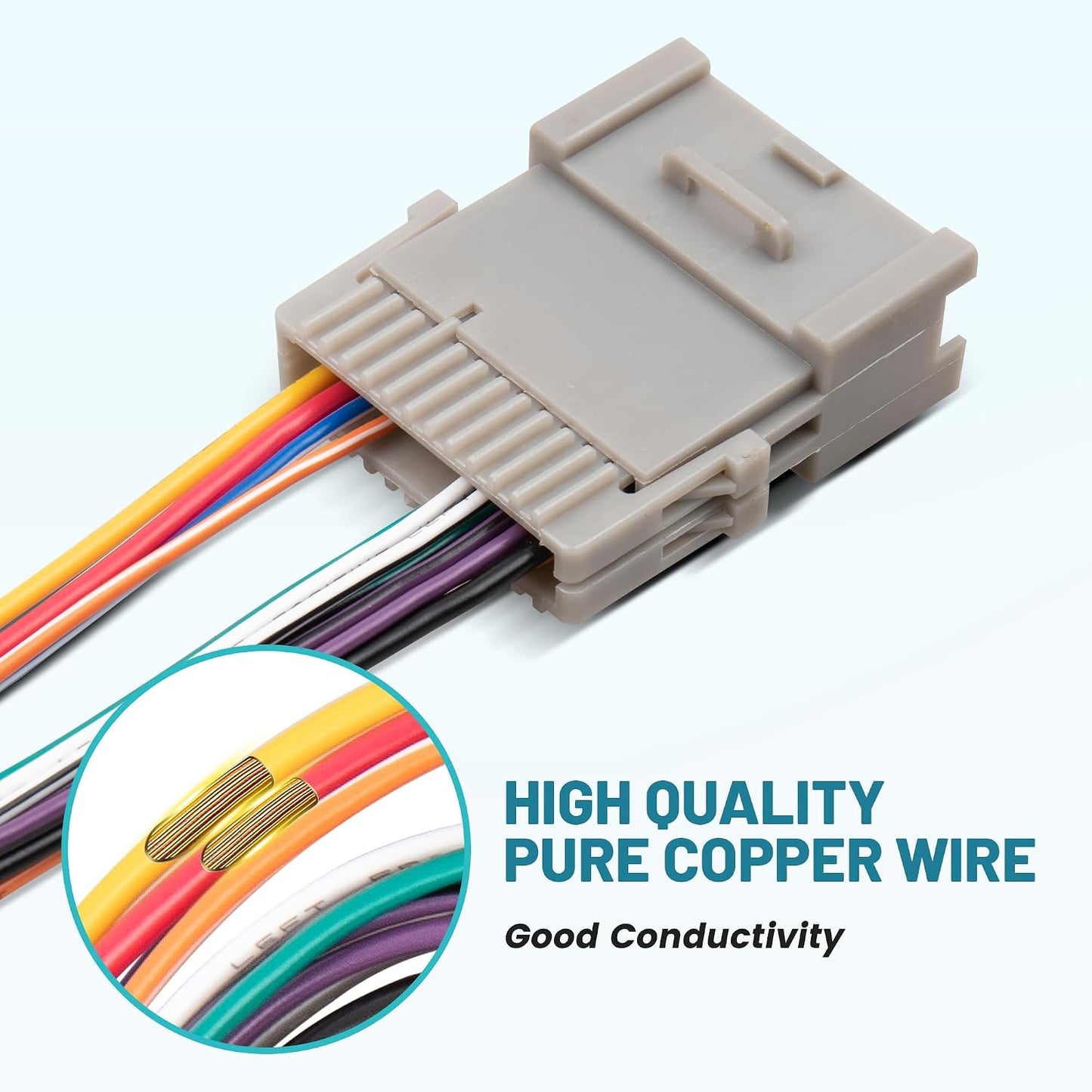 2003-2006 NuIth Stereo Wiring Harness W/Factory Antenna Plug to Aftermarket Radio Connector Kit for Chevy