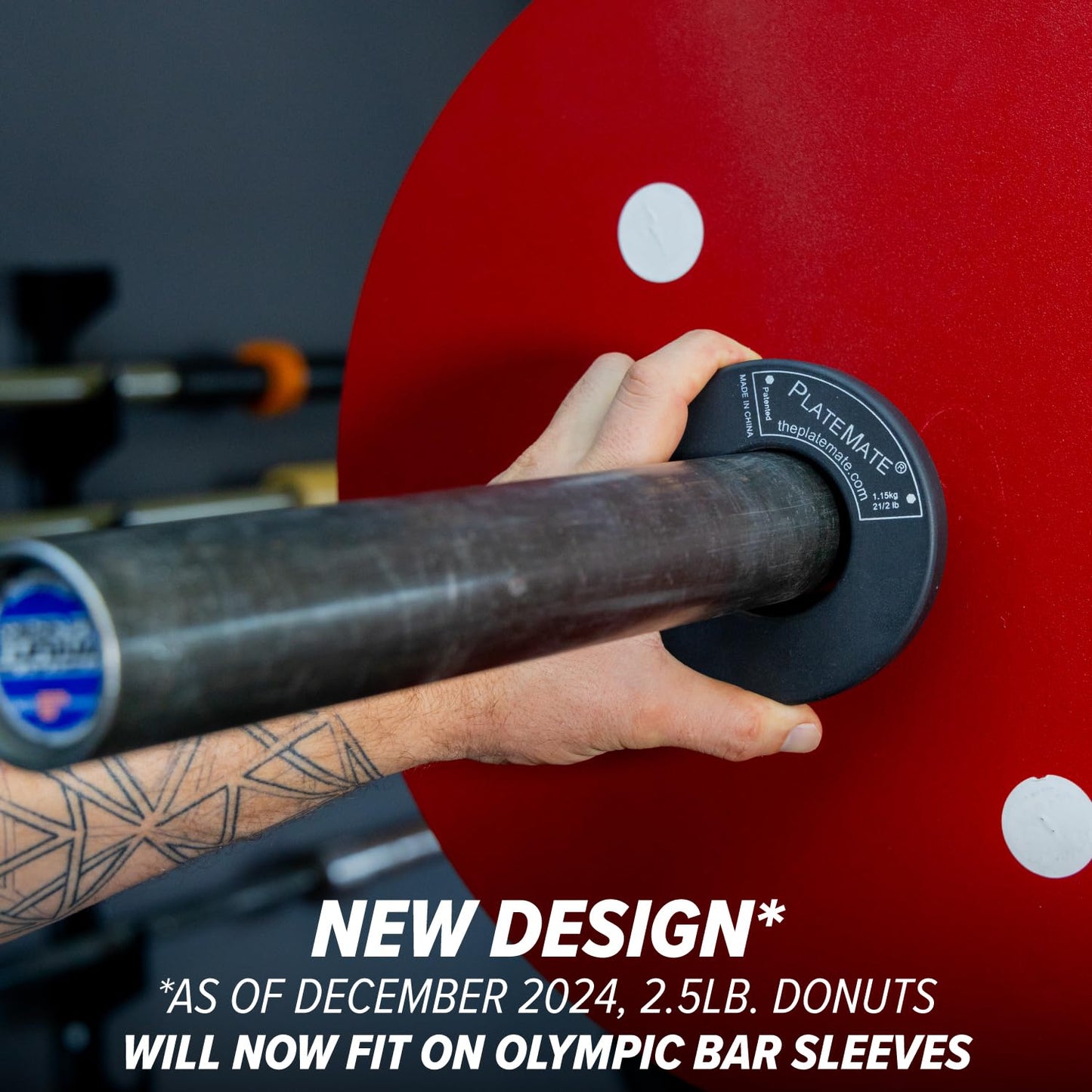PlateMate Microload Pair 2 1/2 lb. Magnetic Donut Weights