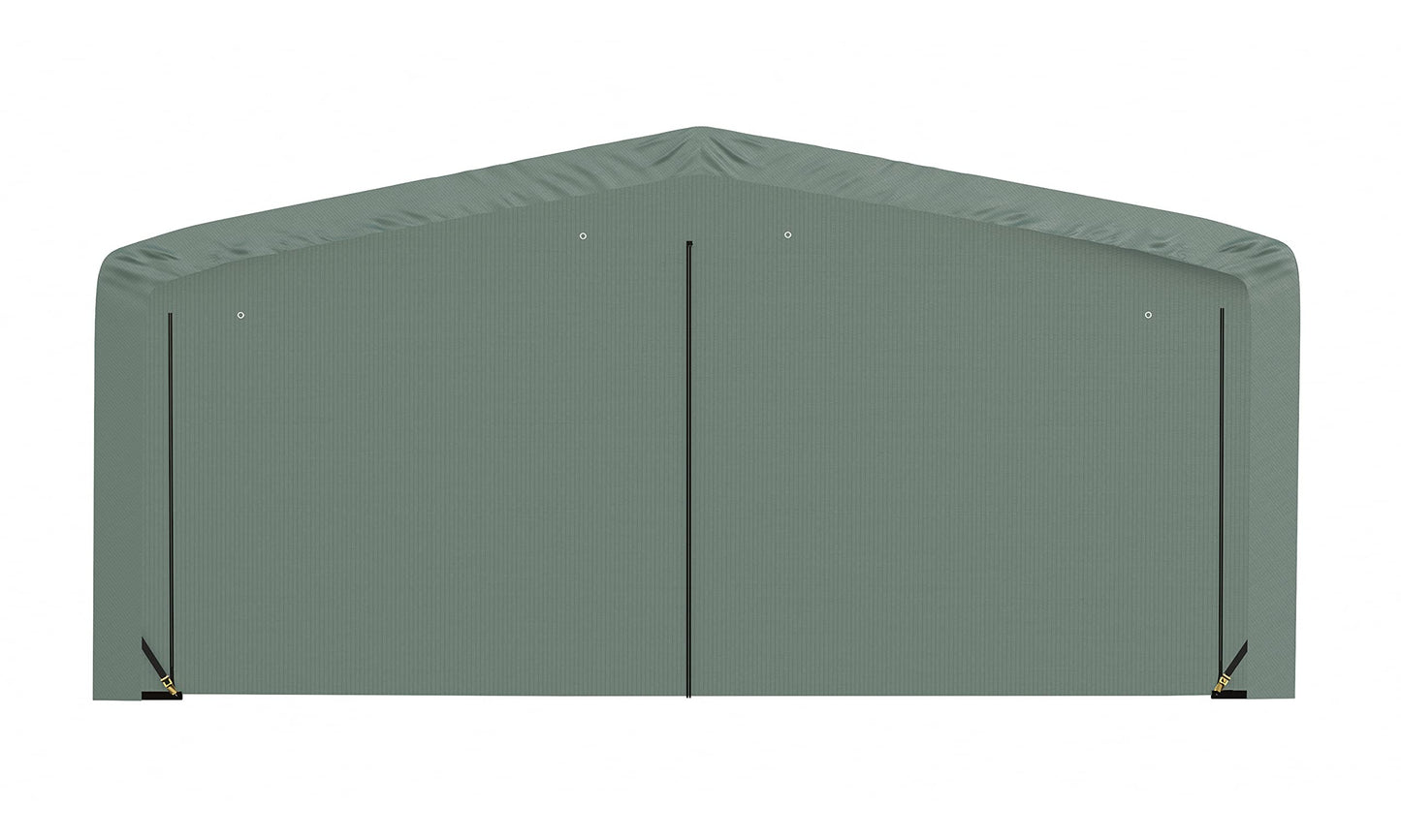 ShelterLogic ShelterTube Garage & Storage Shelter, 20' x 27' x 10' Heavy-Duty Steel Frame Wind and Snow-Load Rated Enclosure, Green