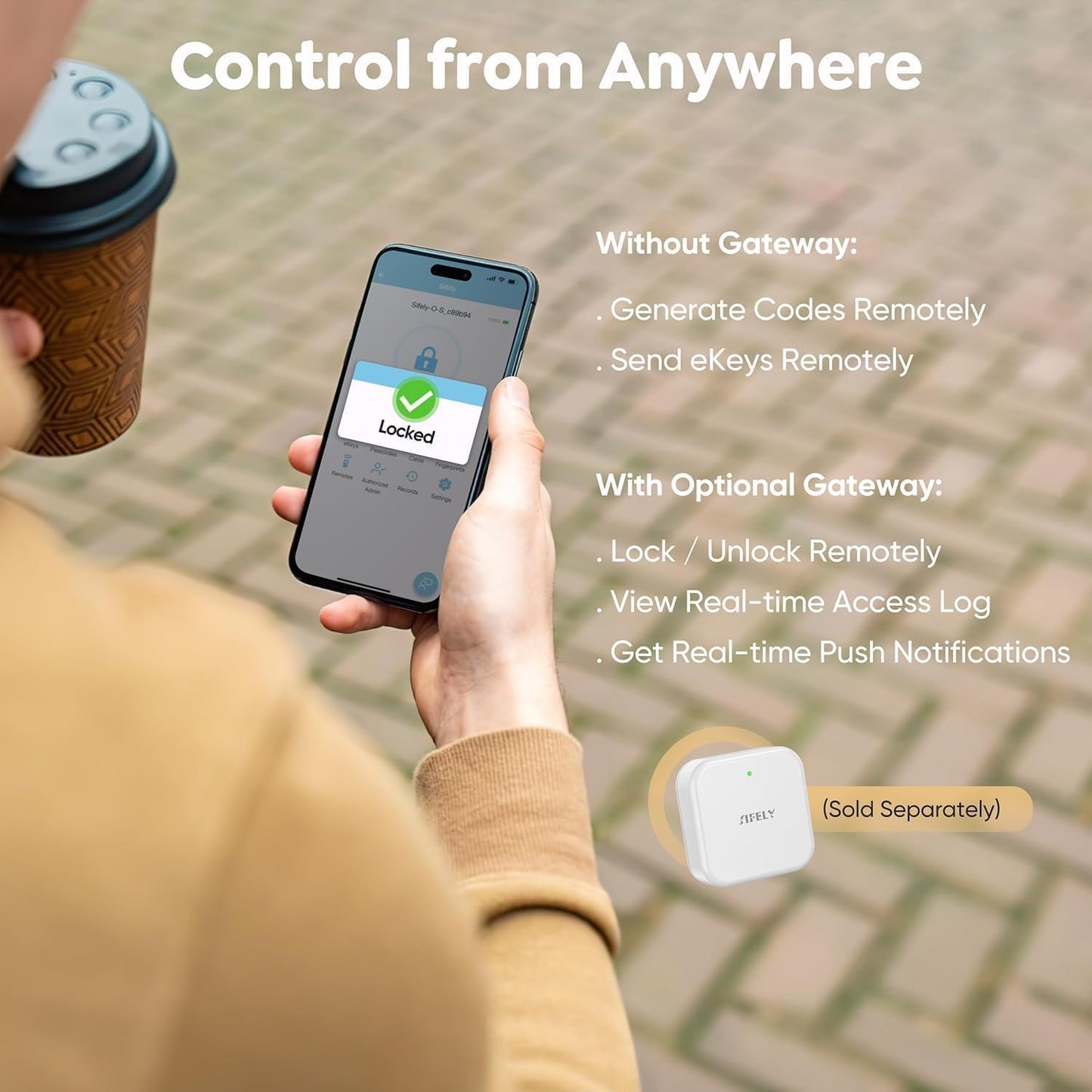 Fingerprint Smart Deadbolt with Keypad – Keyless Entry Lock for Home, Apartment, Office, Airbnb, Rental, Kids & Seniors, App & Code Access, Auto-Lock, Easy DIY Install, Compatible with Alexa & Google