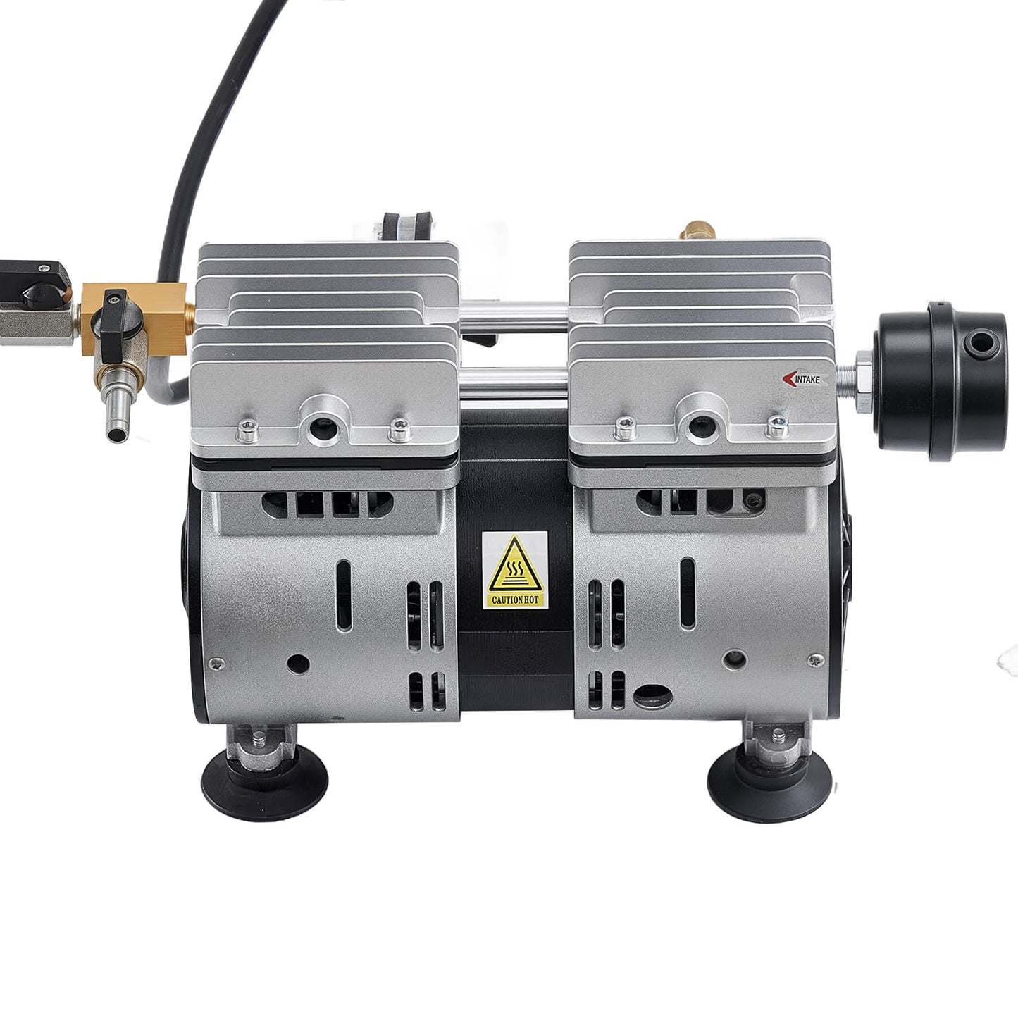 VEVOR Pond Aerators, 5.2CFM Aeration System for Lake up to 3 Acres, 3/4 HP Air Compressor, 2 Diffusesr & Two100' Weighted Tubings, Aeration Pump for Outdoor Ponds & Lakes Deep Water Oxygen Circulation