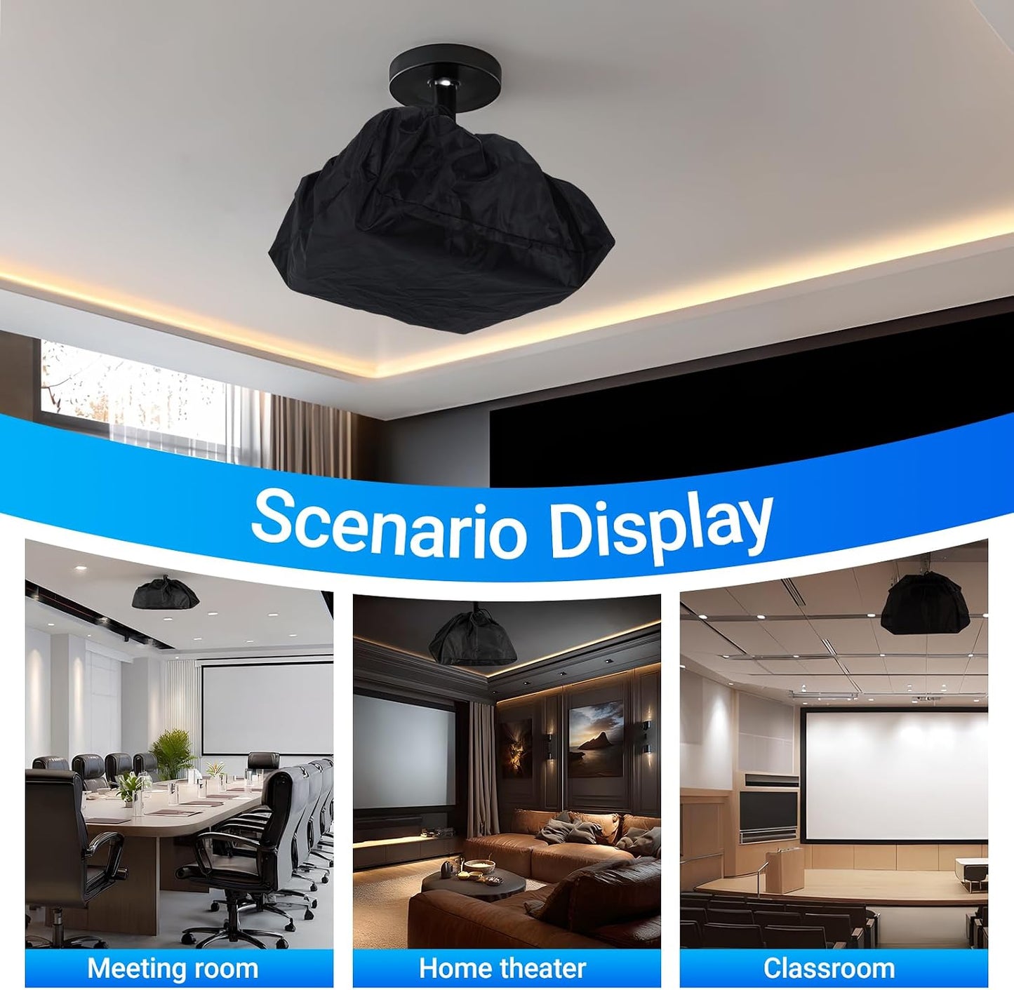Anicuta (13.7x13.7x8.6in) Projector Cover, Mini Projector Cover Is Made Of Uv-Resistant Oxford Cloth, Projector Dust