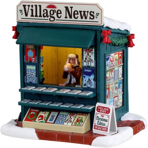 Lemax Good News Day Figurine - AC Adaptable Design | Perfect for Holiday Decor #34088