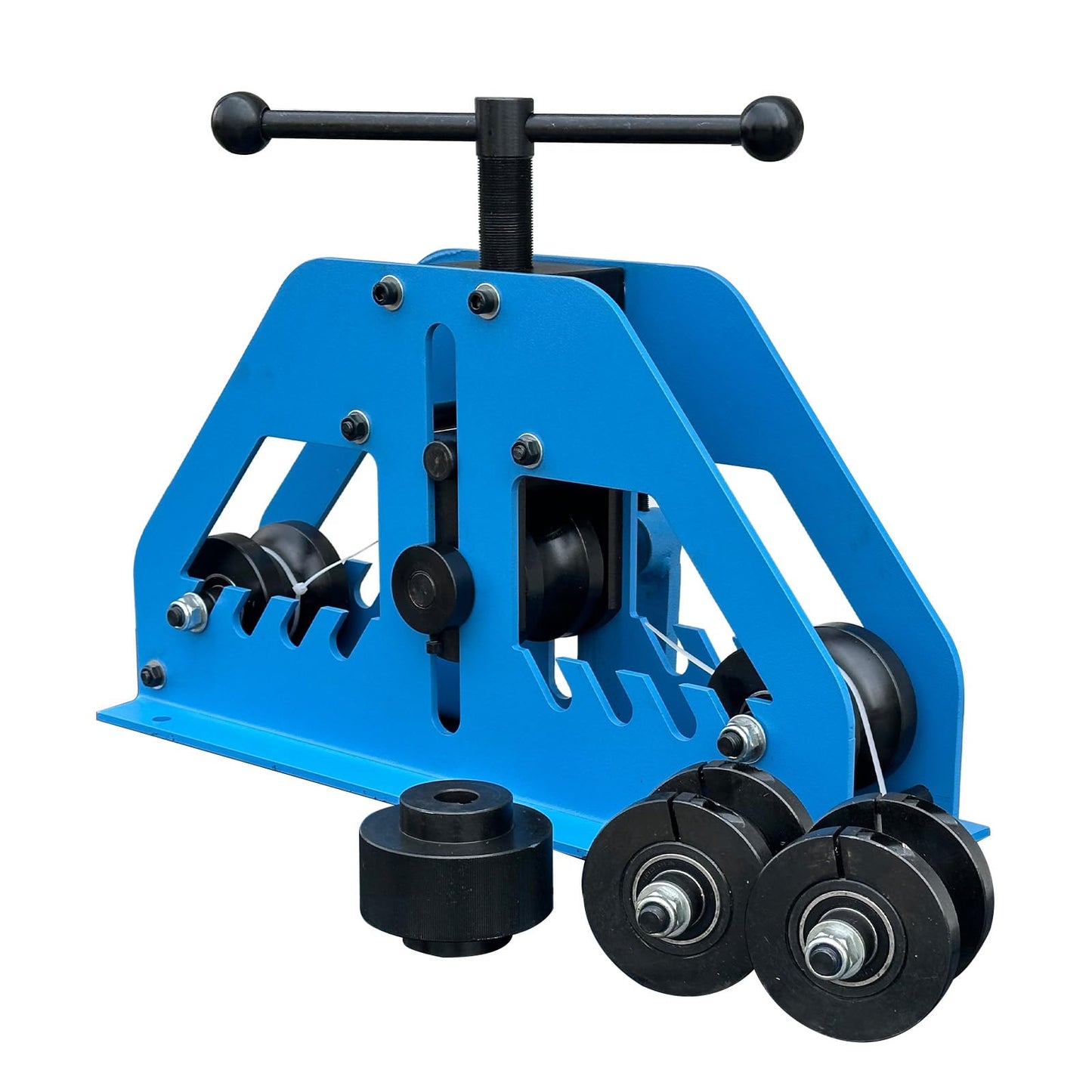 Flynsu Tube Roller Bender Pipe Rolling Machine with 6 Dies for Round or Square Tubes