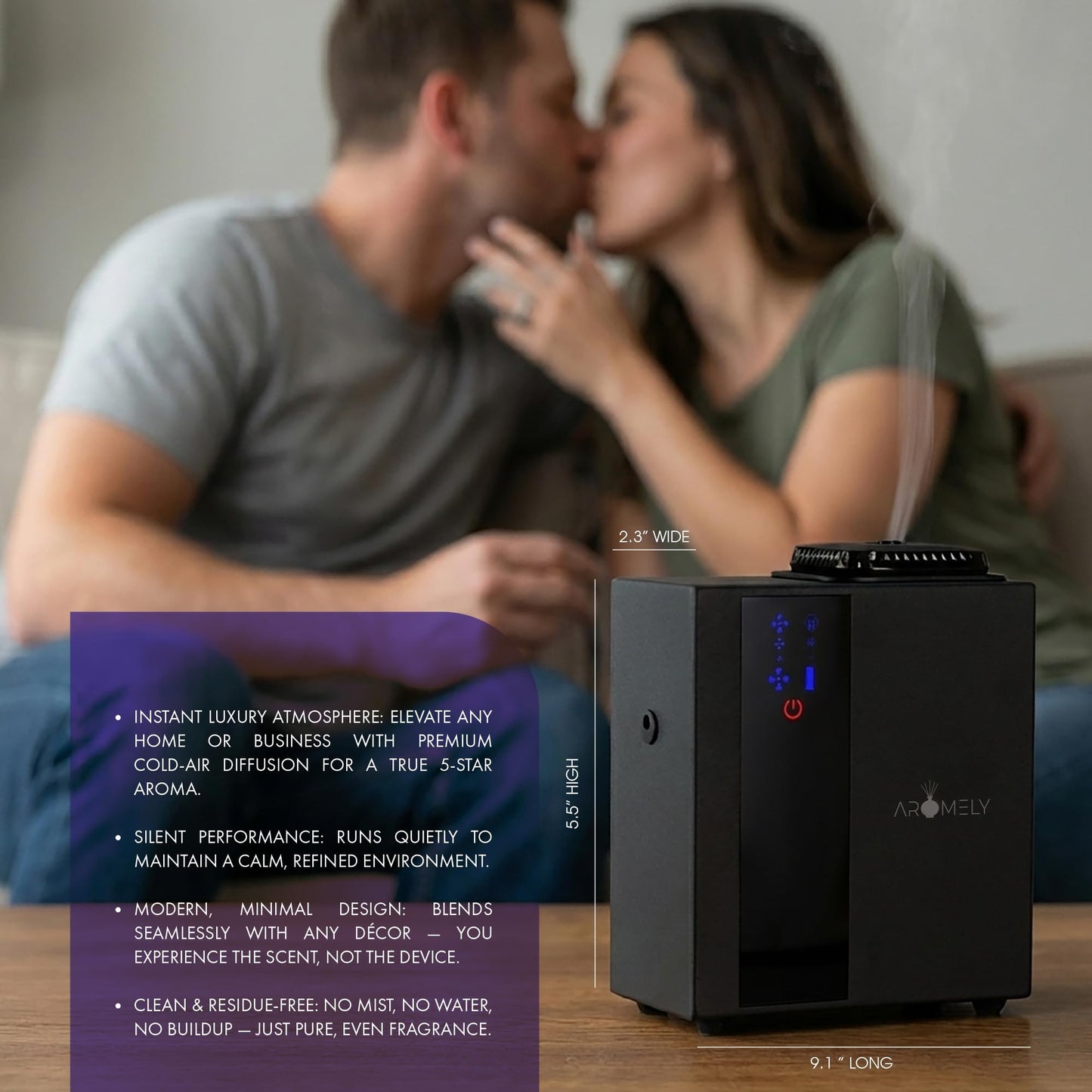Smart Bluetooth HVAC Scent Diffuser - Whole Home & Commercial Aroma System, Waterless Aromatherapy, Ideal for Whole House and Office Scenting, App Controlled Perfect Aroma Diffuser Up to 1,800 SQFT