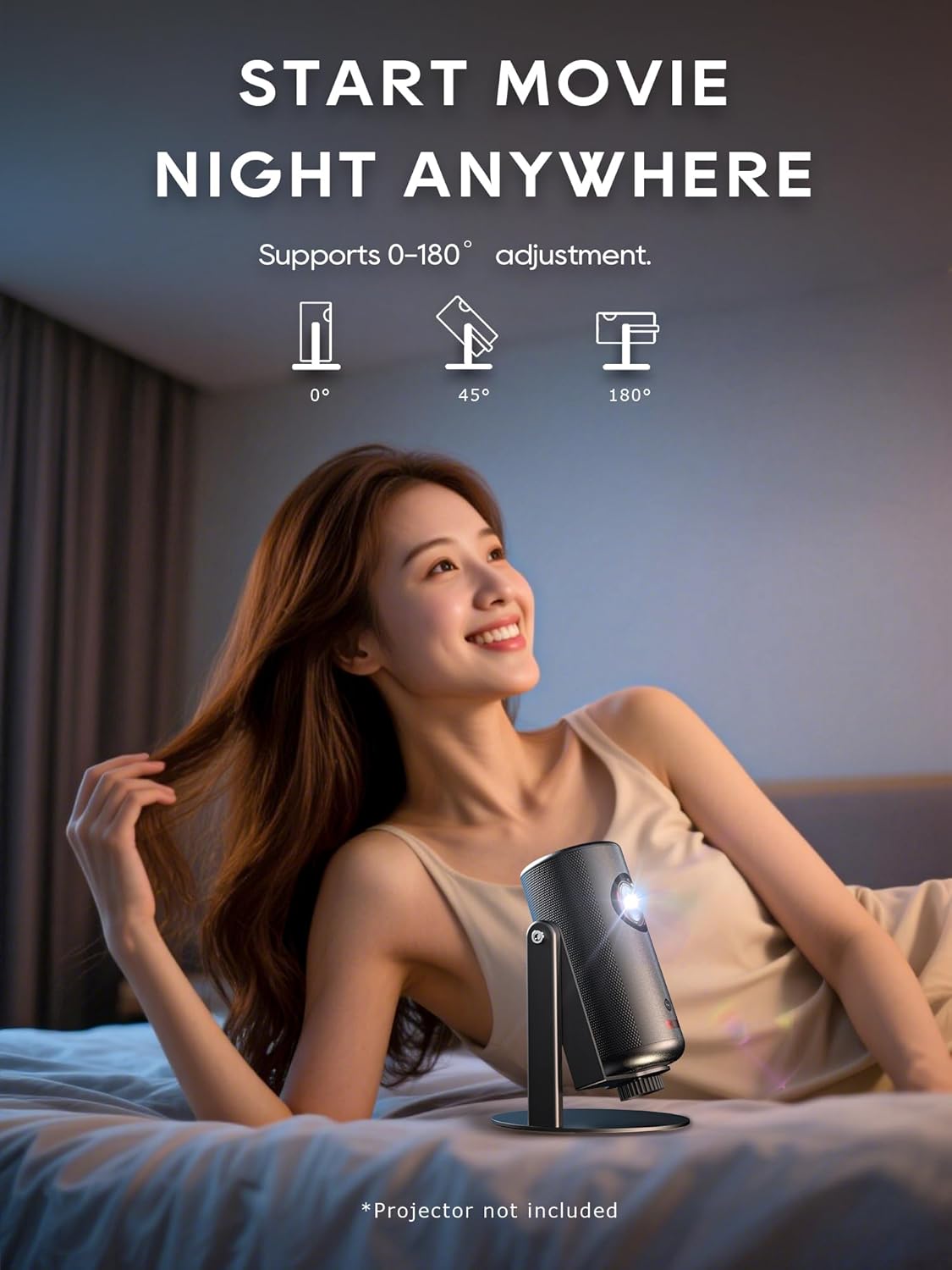 3/Air/Pro, 360 1/4-Inch Projector Stand for Nebula Capsule Series & XGIMI Halo+(New) Works with Capsule Mini Projectors