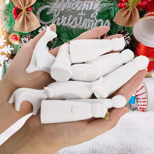 Juegoal Christmas Nativity Set - 11 White Mini Resin Figurines | Holy Family Table Ornaments