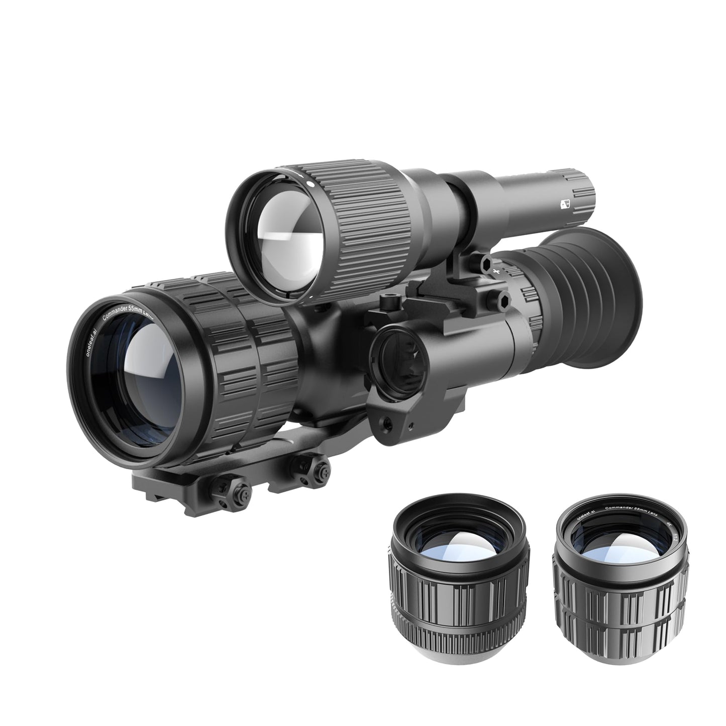 Oneleaf.ai Commander NV500 HD Digital Night Vision Scope with Ballistic Calculator, 4K Video Recording, 3864x2228 Resolution (NV500 2X4X LRF)