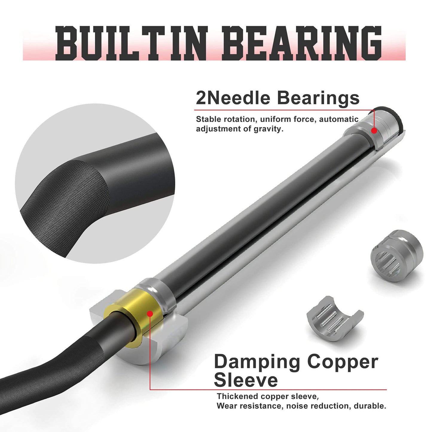 Elevens Olympic Barbell EZ Bar Curl Bar 4ft/5ft/7ft for 2 Inch Weight Plates, Perfect for Home Fitness (300lb/330lb/400lb/700lb/1000lb/1500lb) (Black-22lb)
