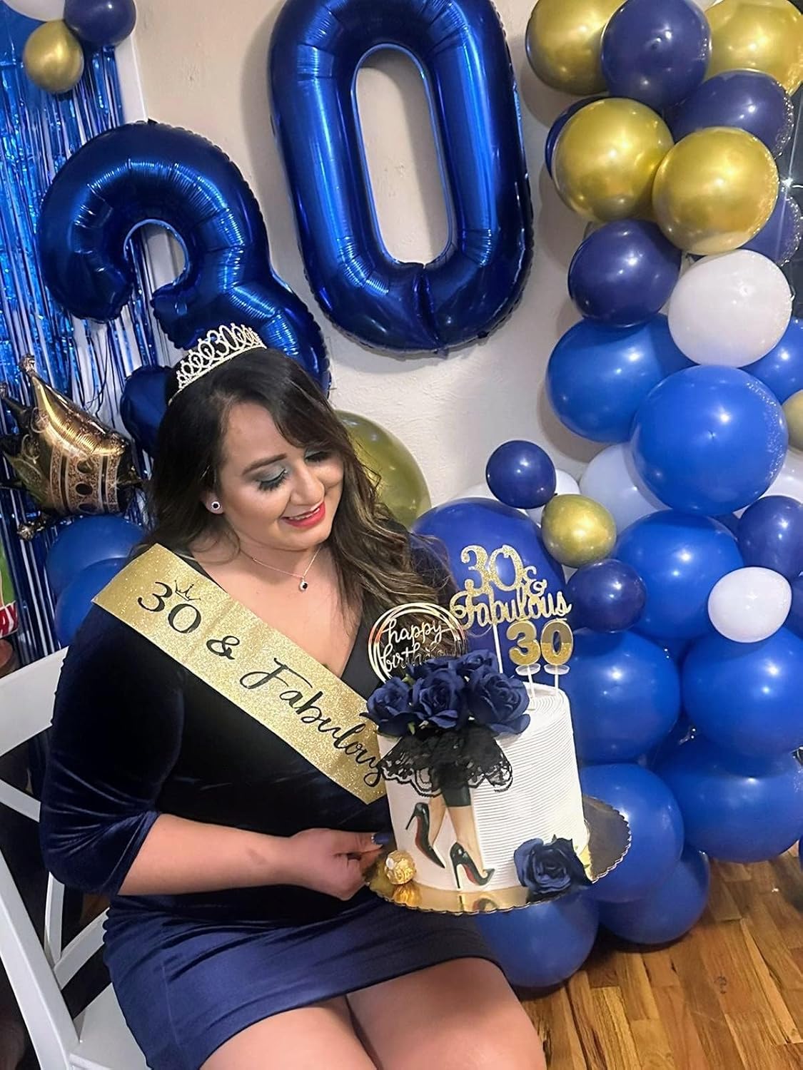 Number 0 Balloons - 40 Inch Navy Blue Birthday Decorations for Milestone Events | Perfect for Ages 10-60