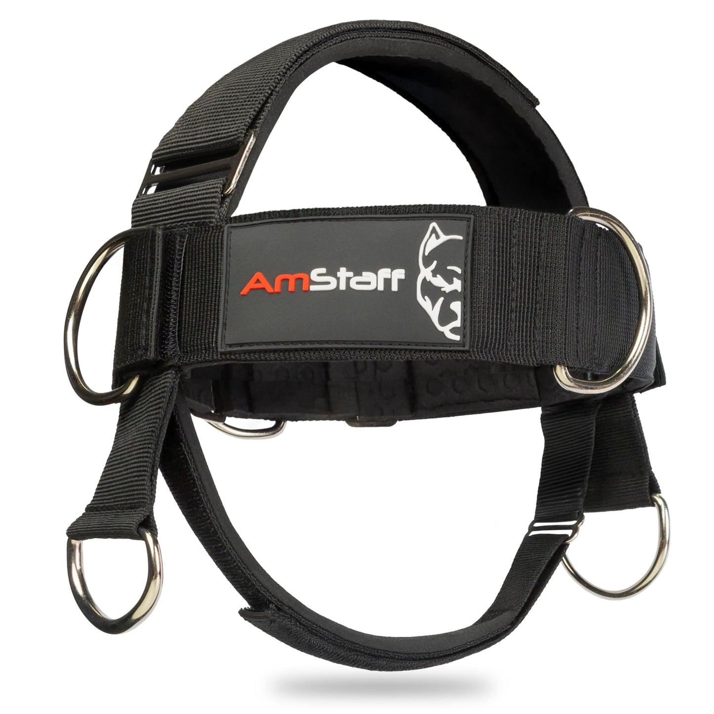 AmStaff Fitness Neck Harness for Weight Lifting – Adjustable Head & Chin Strap for Neck Strength, Muscle Building, Workout Training & Injury Recovery Support