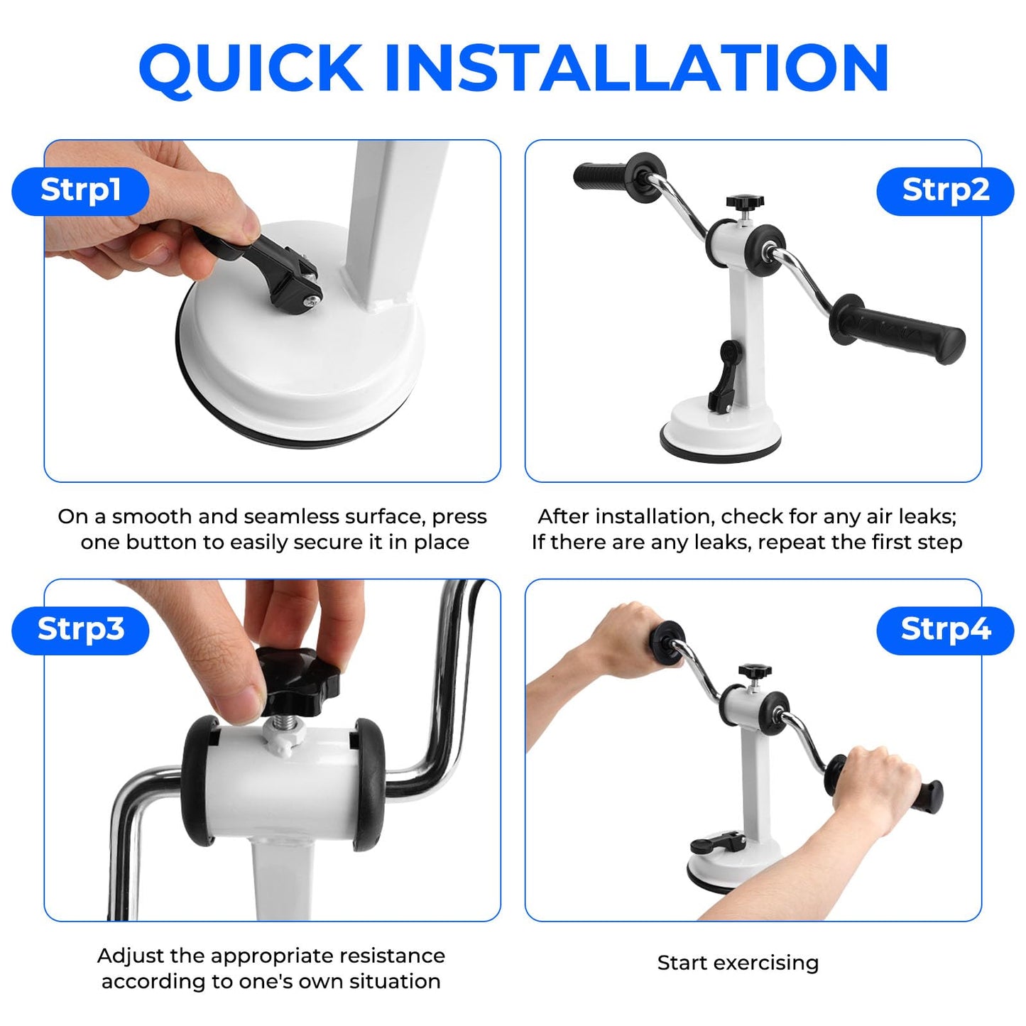YIBEICO Arm Bike for Physical Therapy for Seniors, Adjustable Resistance for Shoulder and Arm Therapy, Geriatric Rehabilitation Therapy Machine (Model 1)